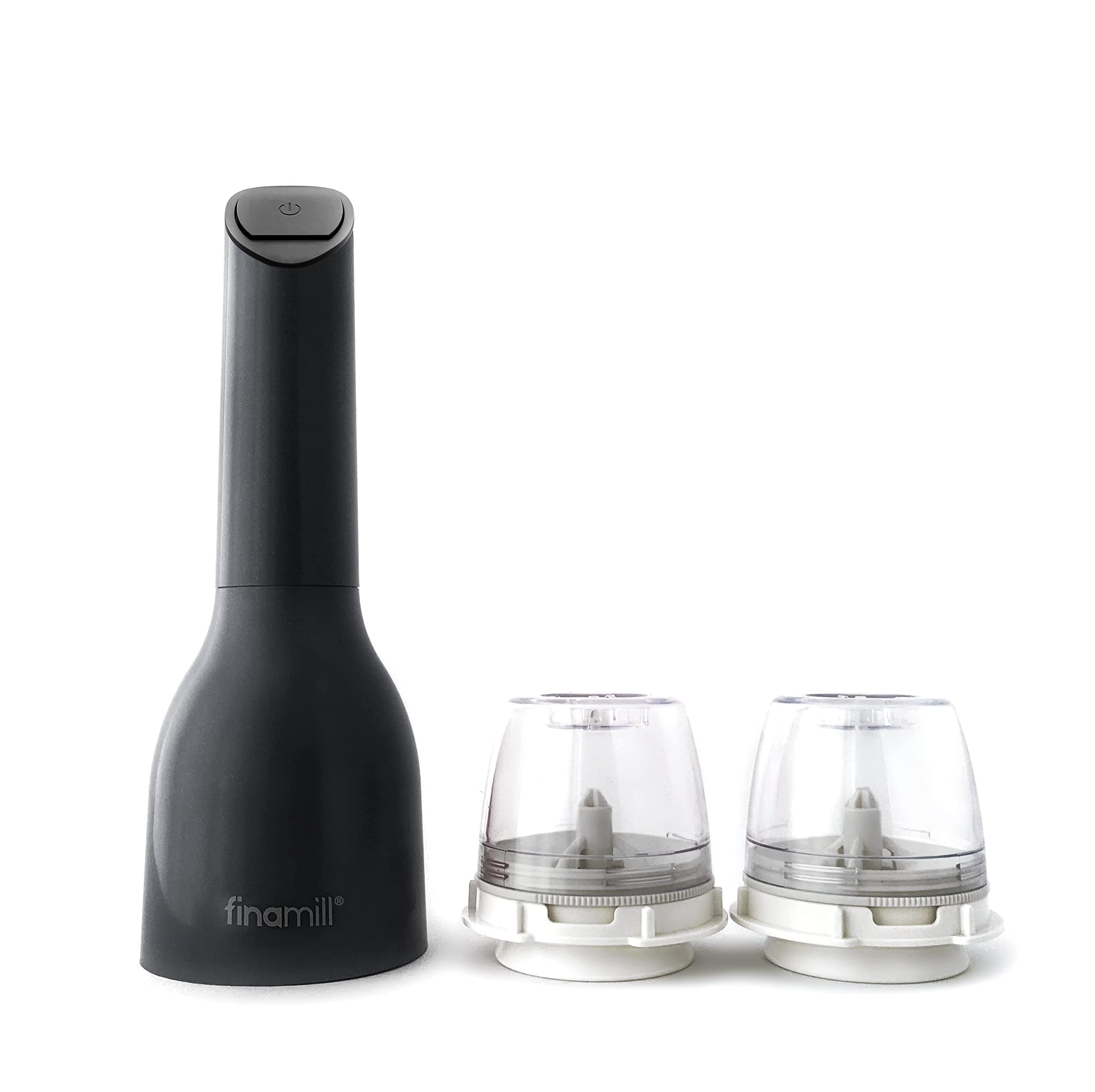 Award-Winning Battery Operated Salt and Pepper Grinder Set - Adjustable Coarseness, Ceramic Grinding Elements, LED Light, 2 Quick-Change ProPlus Pods - Perfect for Home Cooking & Gifting