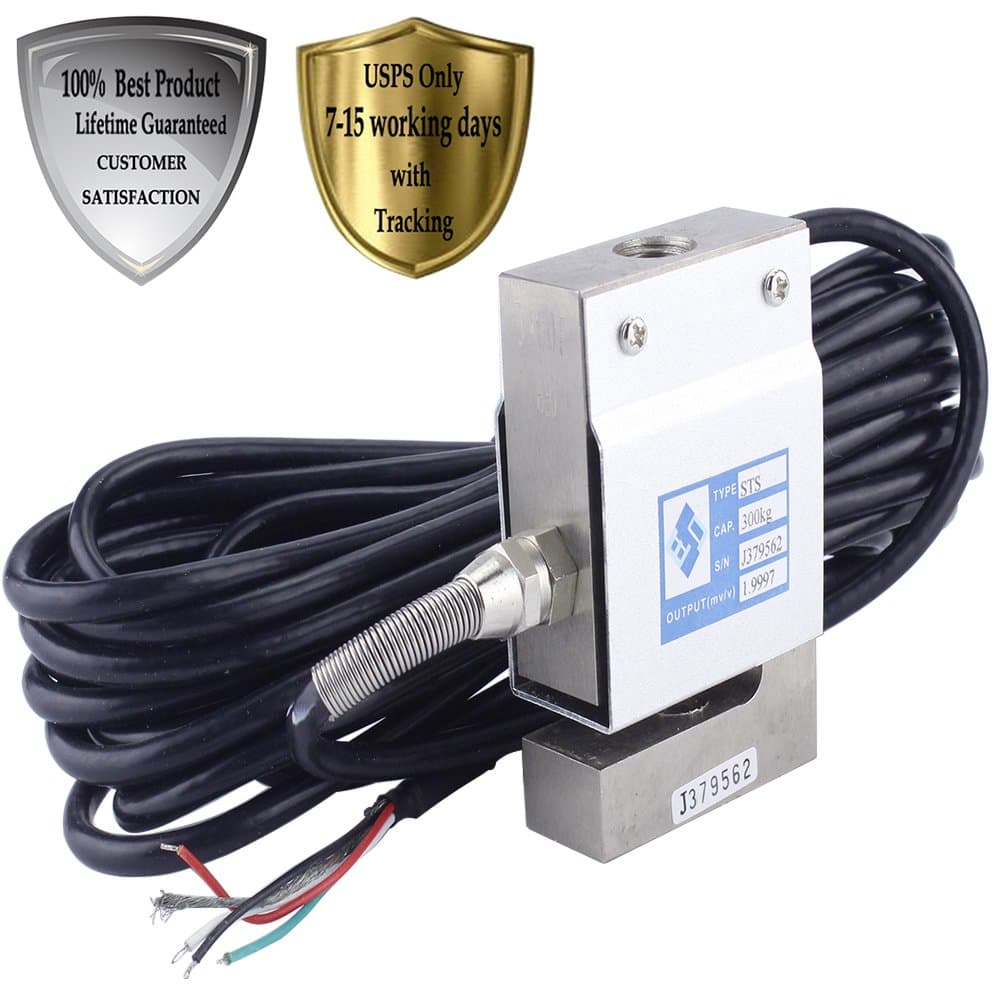 Lotoclub Alloy Steel S-type Load Cell Pressure Transducer Sensors 300kg 661lb For Automatic Production Lines and Equipment/Electronic Scale