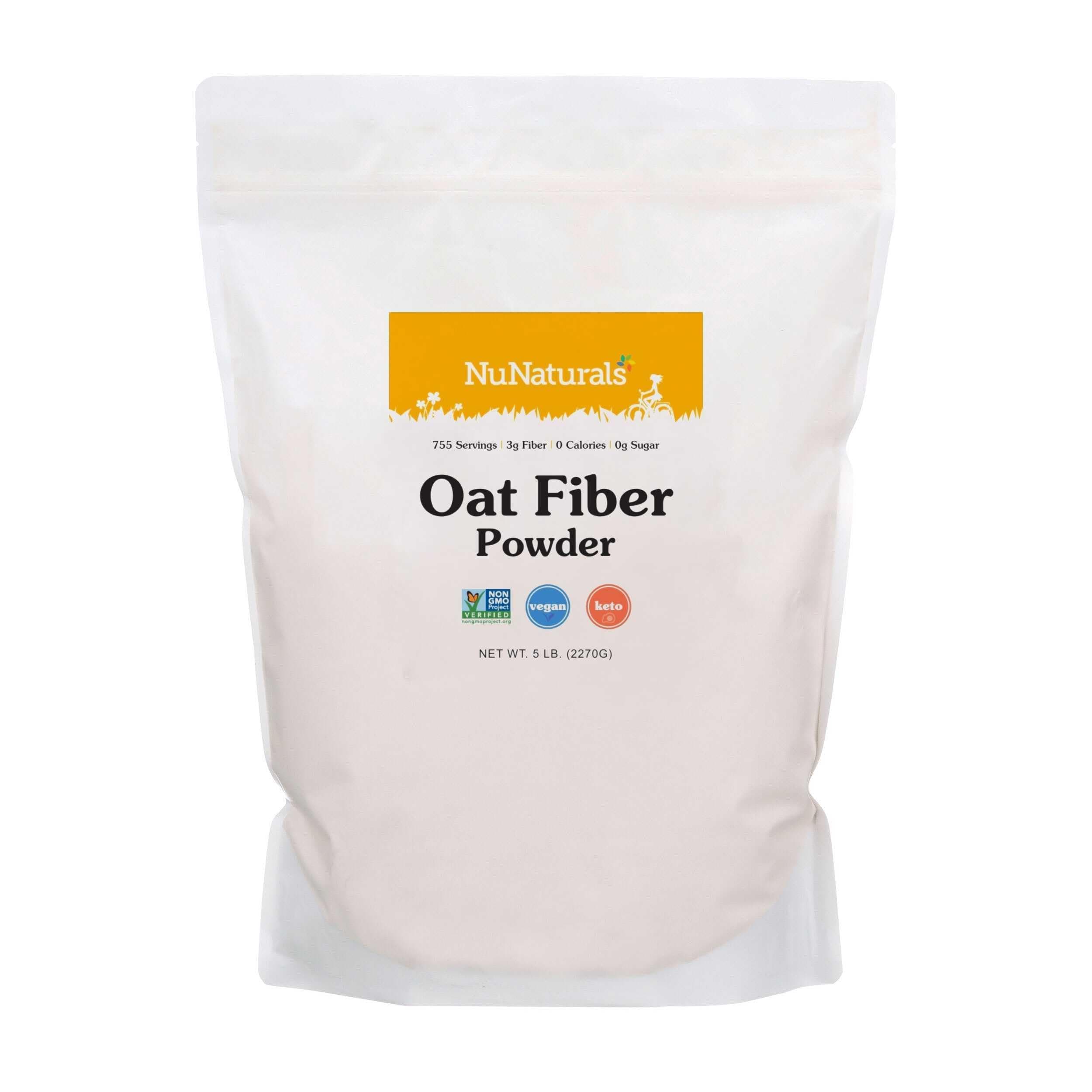 Oat Fiber Powder, All Natural Non-GMO, Supports Digestive Health, 5 lbs