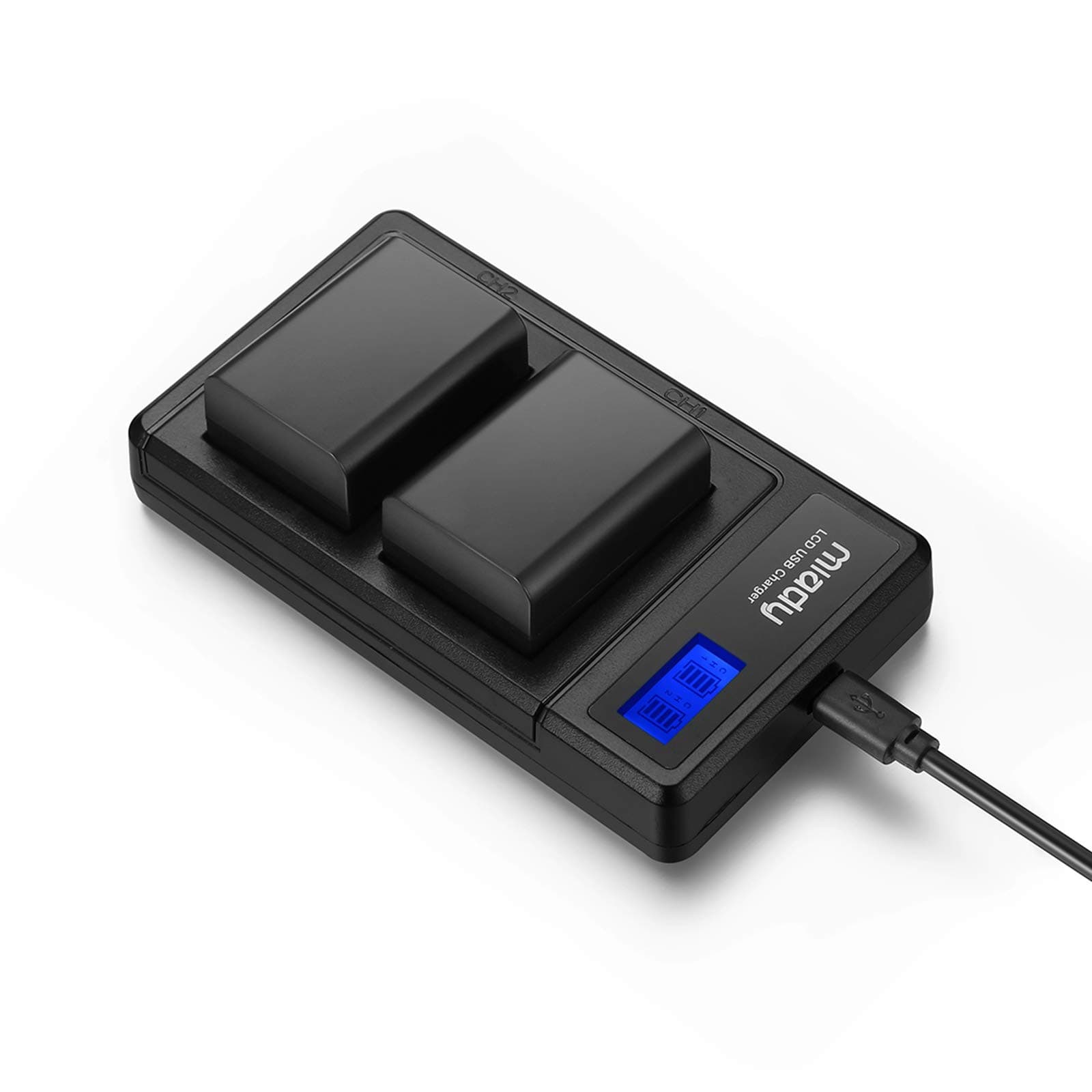 Miady2 Pack Replacement Sony NP-FW50 Camera Battery Charger Set (NP-FW50C Charger 1)