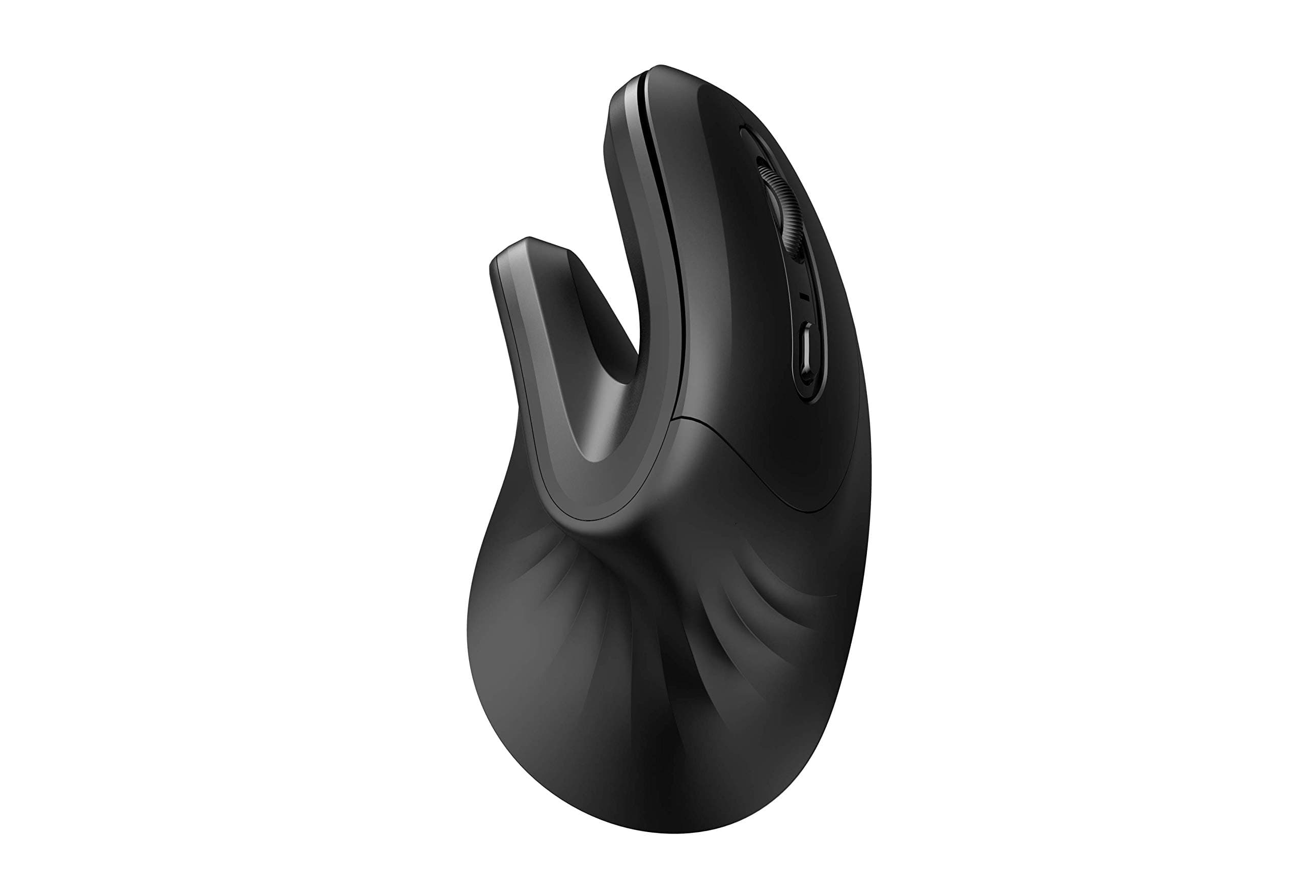 – MOJO Silent Bluetooth Vertical Mouse - Wireless Optical Ergonomic Mouse w/Adjustable Sensitivity (Perfect Grip (Bluetooth + 2.4 GHz Wireless))