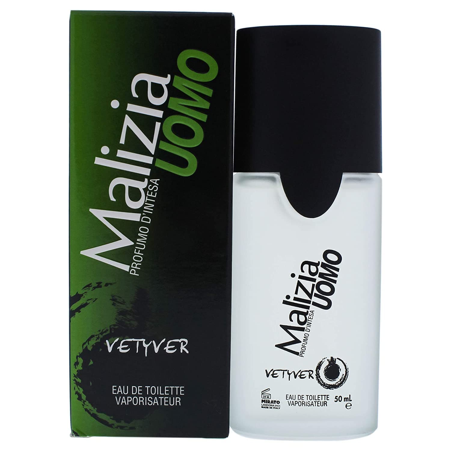 Vetyver Malizia Uomo Eau de Toilette Spray for Men, 1.7 Ounce