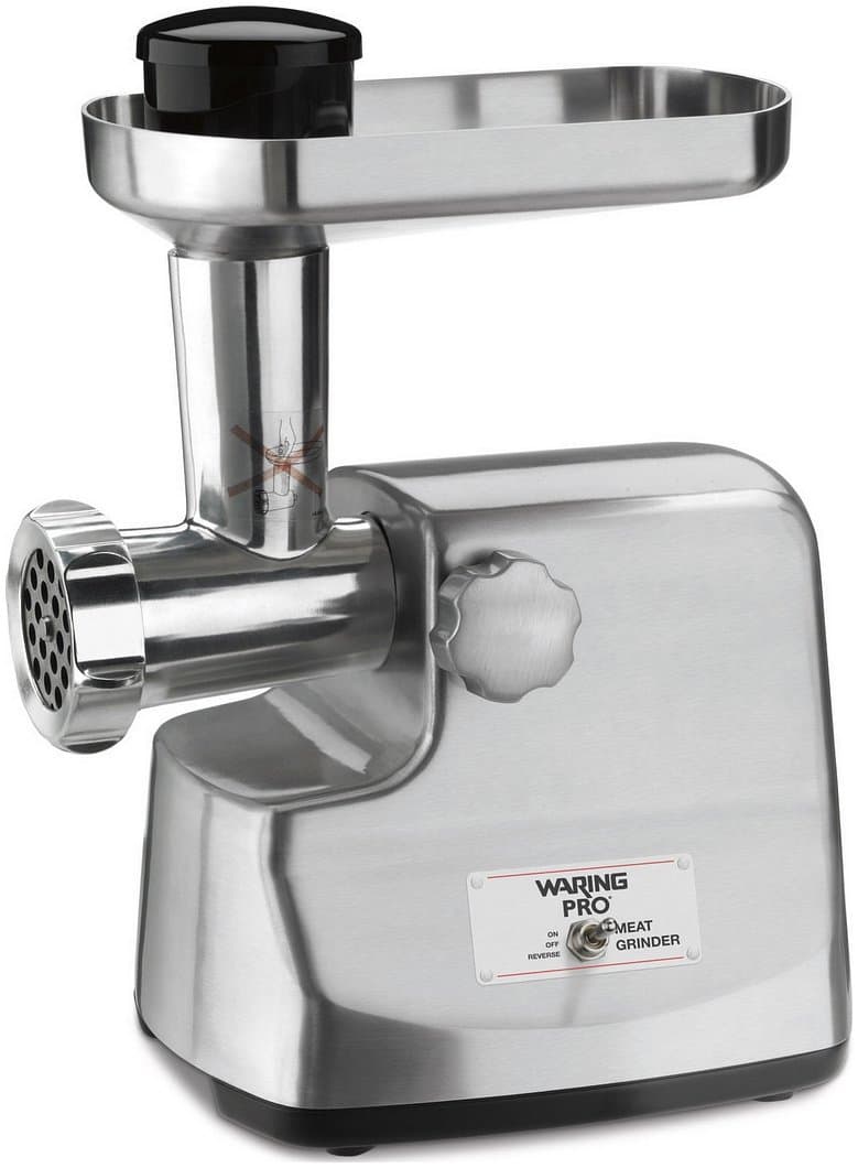Waring Pro Professional Meat Grinder, Brushed Stainless Steel