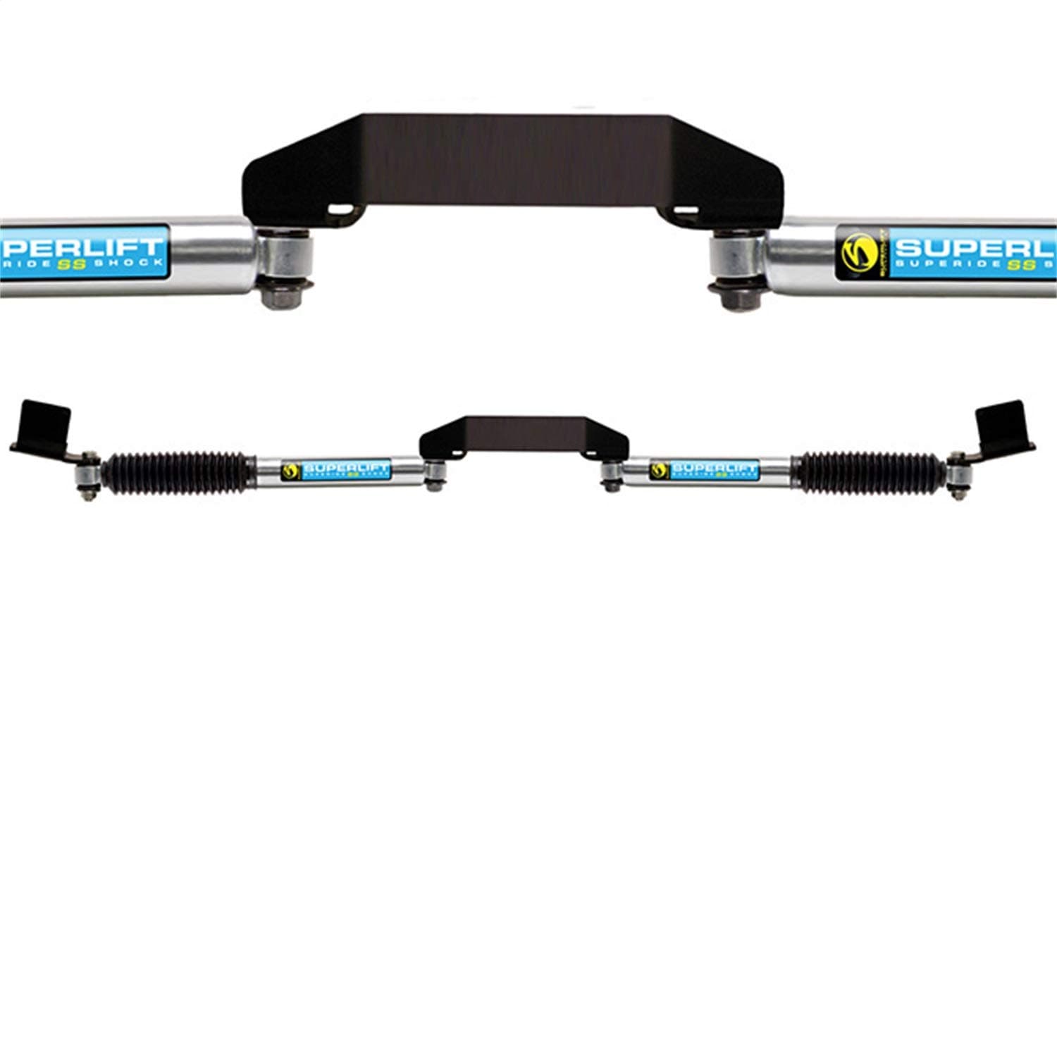 RealTruck SUPERLIFT SUSPENSION Dual Steering Stabilizer Kit for Ford F-250/F-350 | Bilstein 5100 Series Cylinders | 92730 | Fits 2005-2022 Ford F-250 / F-350 4WD with 3" or More Lift