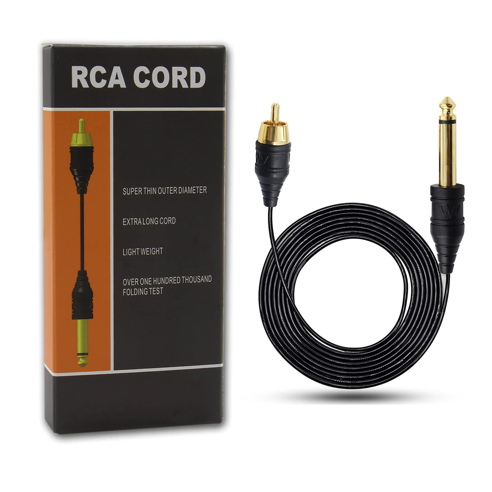 Ruicoo Silicone Soft Tattoo RCA Connector Clip Cords for Tattoo Cartridge Needles Cartridge Pen and Tattoo Machines