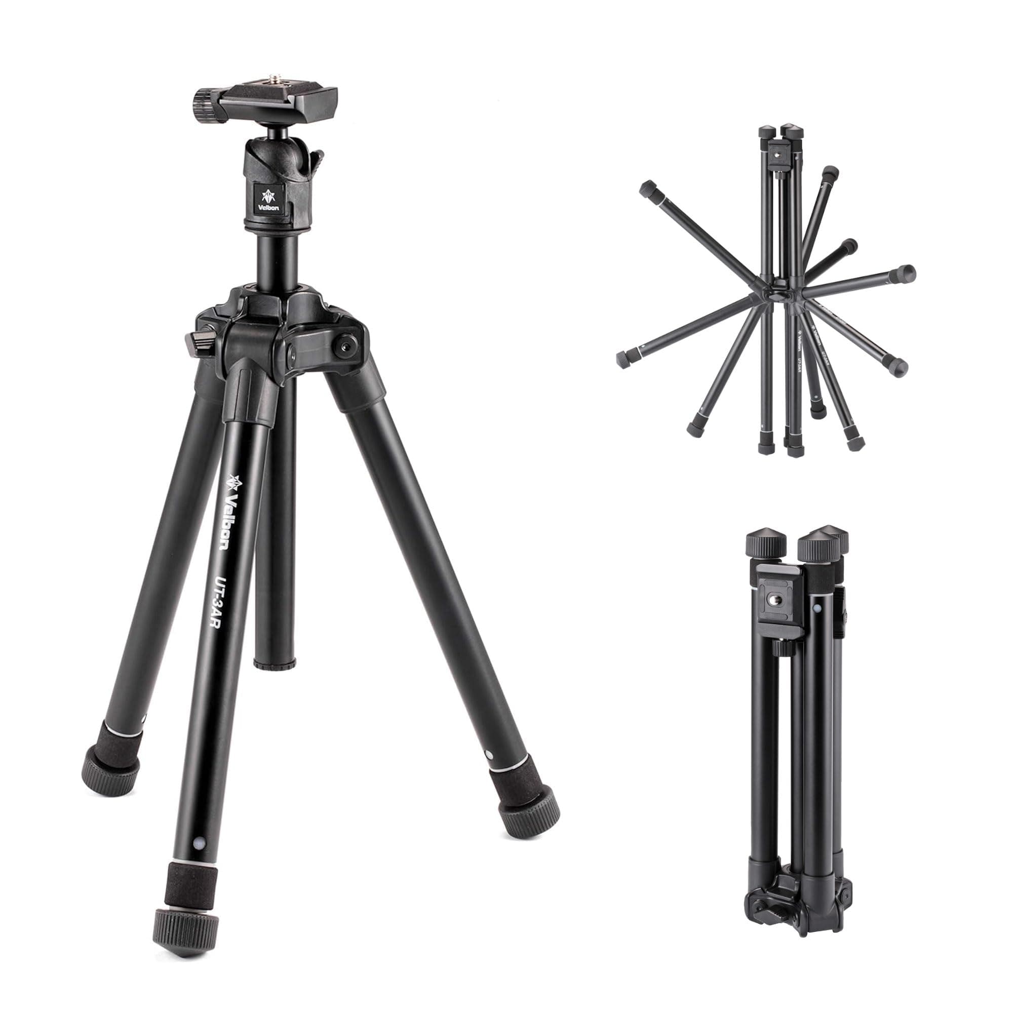UT-3AR Camera Tripod, Black