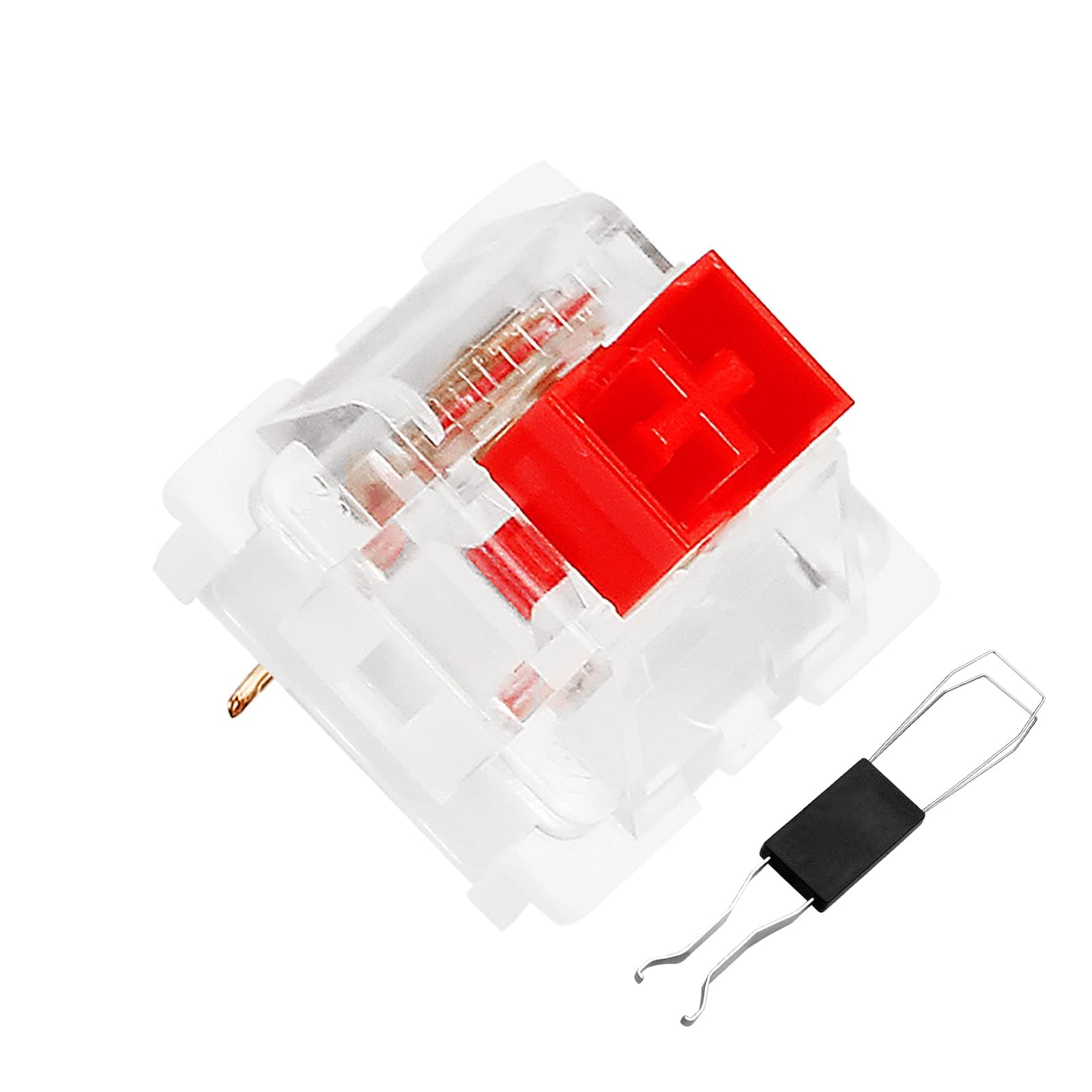 OUTEMU (Gaote) Red Switches, 3 Pin Keyboard Dustproof Switches DIY Replaceable Cherry MX Equivalent Keyswitch, Linear Switches for Mechanical Gaming Keyboard,20 Pack