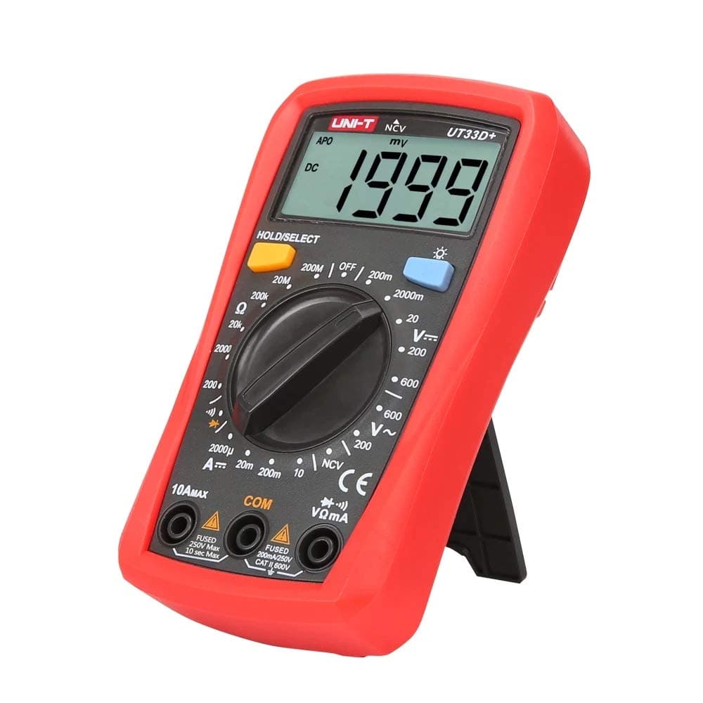 UNI-T UT33C+ Digital Multimeter Voltage Current Resistance Ohm Capacitance NCV Tester LCD