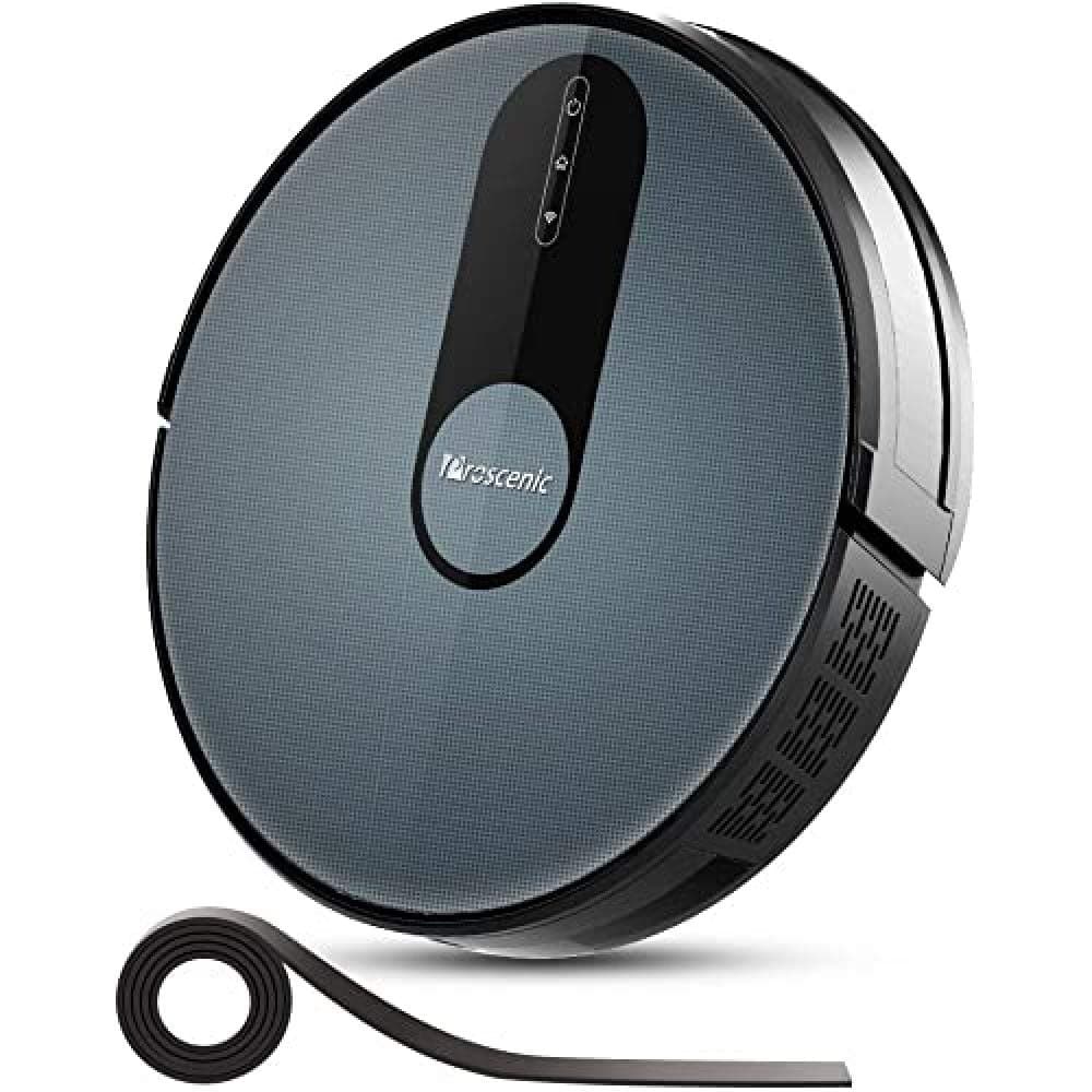 Proscenic 820S Robot Vacuum Cleaner, WiFi Connectivity, Alexa & Google Control, Smart Mapping, Auto Boost, 1800Pa Max Suction, 600ML Large Dustbox, Self-Charging, for Pet Hairs, Hard Floors and Carpet