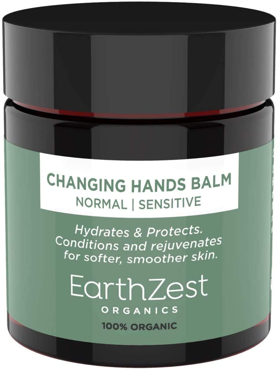 Soothing Hand Cream for Dry, Cracked Hands, Chapped Skin, Eczema, Psoriasis & Dermatitis. 100% Certified Organic Ingredients for Immediate Relief. 100% Natural Hand Balm with Natural SPF. Chemical Free - NO Synthetic Chemicals or Added Water so Highly Concentrated, Intensive, Effective & Long-Lasting (a pea size amount is all that’s needed). Formulated for Working Hands, Diabetics & Sensitive Skin. Certified Vegan & Cruelty-Free. Made by EarthZest Organics in the UK – Love it or Your Money Back