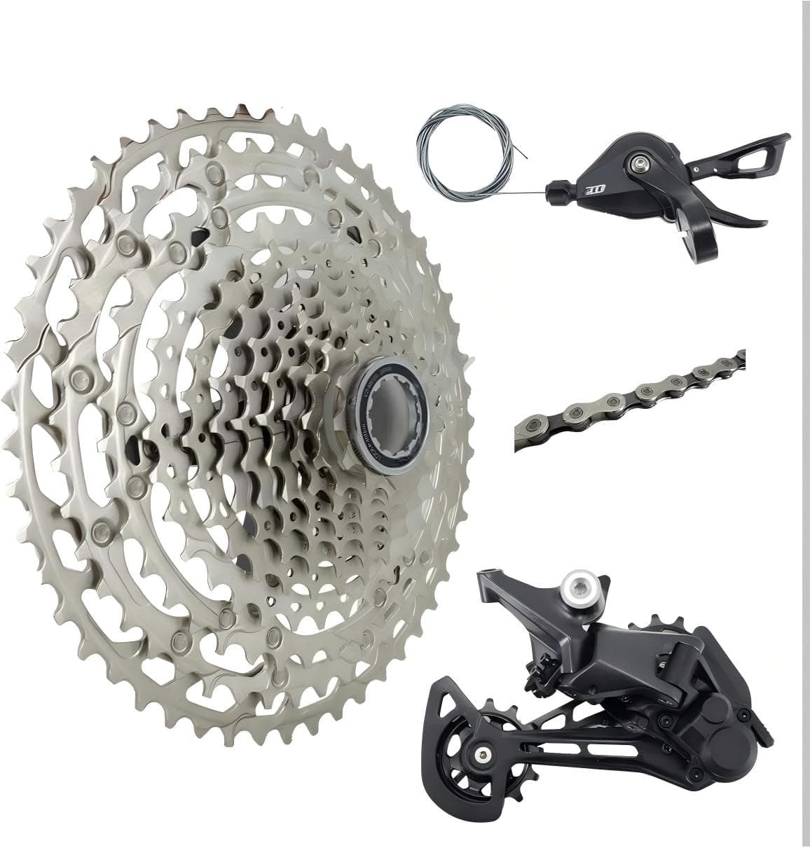 Compatible MTB groupset for Shimano M8000 M7000 M5100 11 Speed shifters & Rear Derailleur, KMC X11 Chain,Sunrace 11-46T CSMS8 11-50T CSMX80, Shimano CSM8000/M5100 51T Cassette