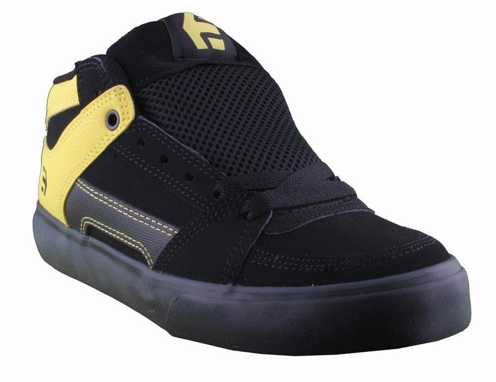 Etnies Mens Rockstar RVM Black/Yellow Sneakers 8 D - Medium