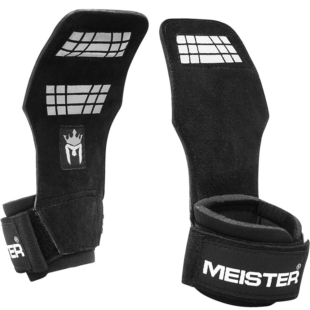 Training Gloves, Power Grip, Unisex, Genuine Leather, Meister Weightlifting, Padded for Grip Enhancement