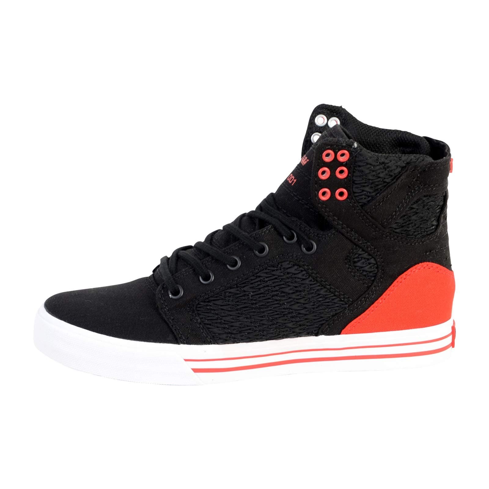 Supra Men's Skytop Shoes,8,Black/Pirate Black-White
