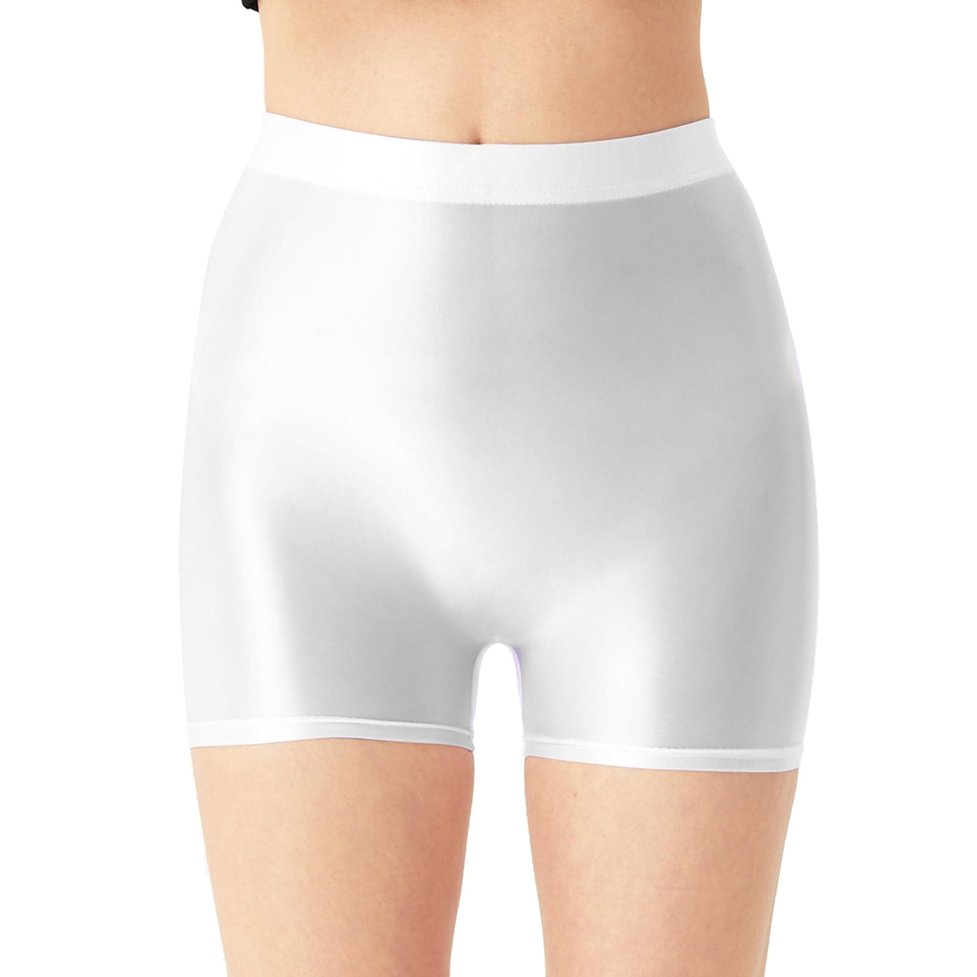 cloudmall Plus Size Women Boyshort Panties Seamless Underwear Stretch Boxer Brief White XL, Style-4-white, XL