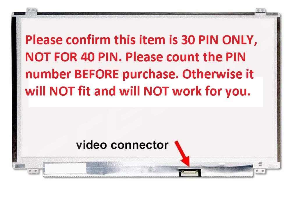 AUO Dell INSPIRON 15 3552 3558 3878 Series 15.6" HD LED LCD Screen eDP (Non Touch)