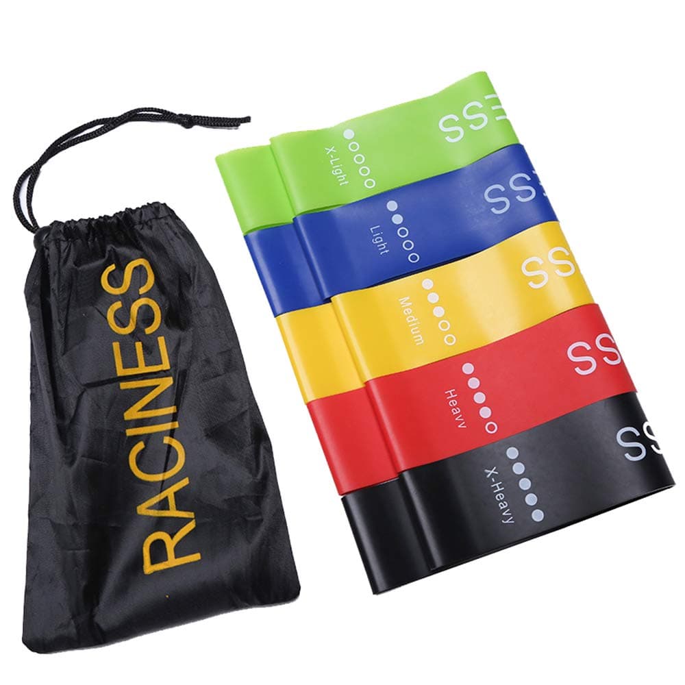 Resistance Bands for Legs and Butt, Anti-Slip Exercise Bands Set,Fabric Circle Wide Workout Bands Booty Bands for Men & Women,Set of 3 Pack with Jump Rope