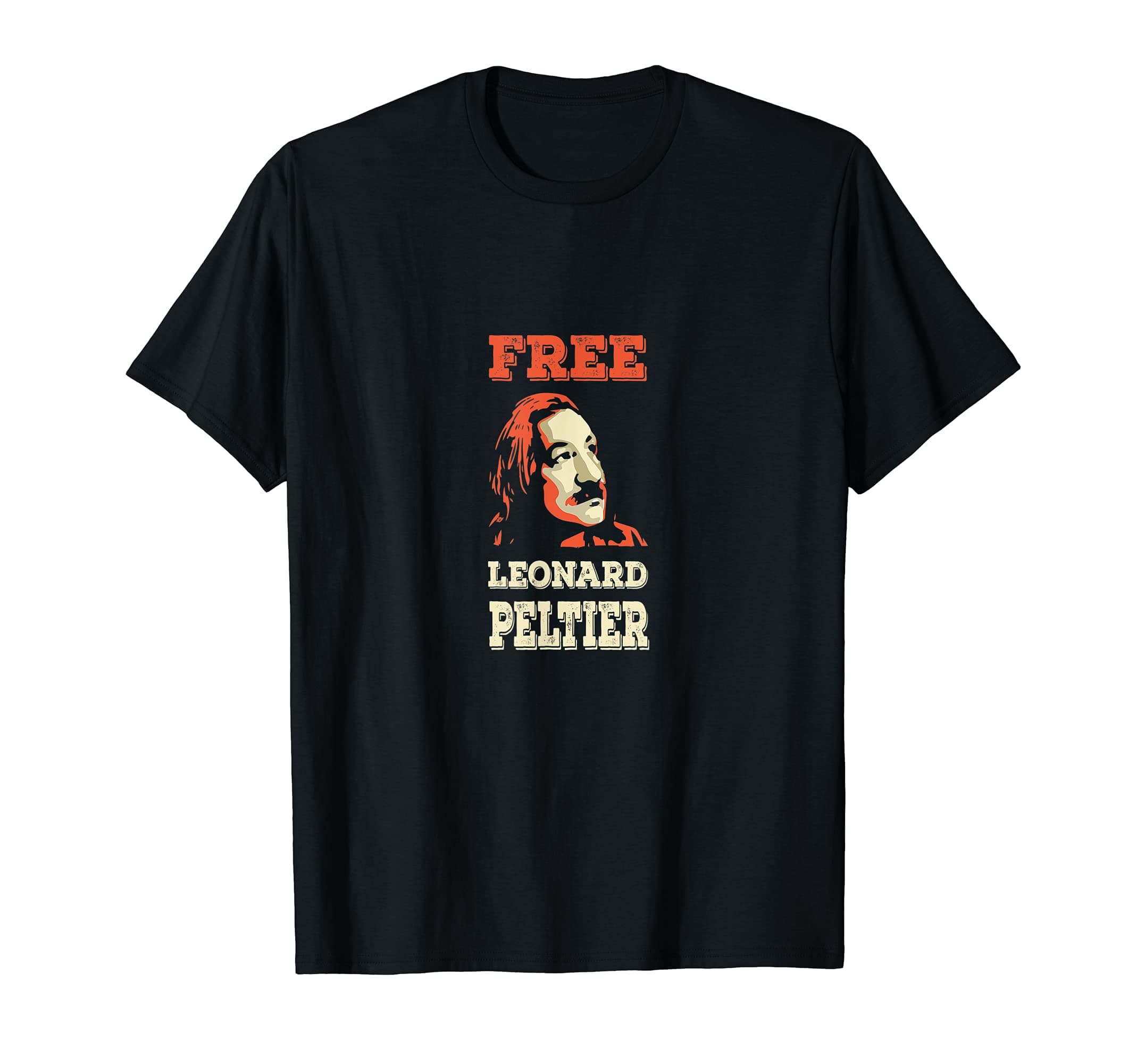 leonard peltier must be released fashionFREE LEONARD PELTIER vintage style T-ShirtOEKO-TEX STANDARD 100