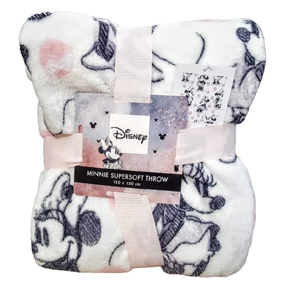 Primark Limited Disney Minnie Mouse Throw Bed Blanket Home Decor 120 Cm x 150 Cm