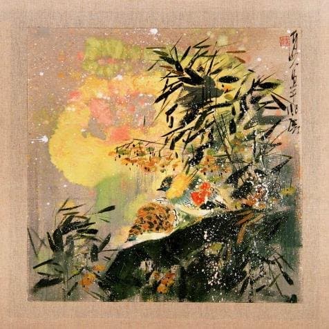 Oil Painting 'Chinese Bird-and-Flower Painting' Printing On Perfect Effect Canvas , 30x30 Inch / 76x76 Cm ,the Best Gift For Girl Friend And Boy Friend And Home Decoration And Gifts Is This Reproductions Art Decorative Prints On Canvas