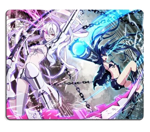 Black Rock Shooter Black Rock Shooter And White Rock Shooter 01 Anime Gaming Mouse pad Mousepad