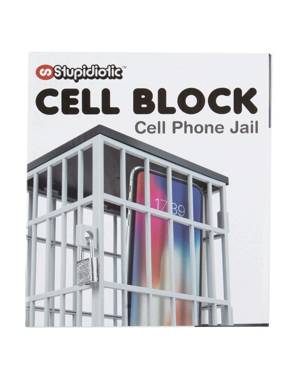 Cell Block Cell Phone Jail with Lock and Key, Holds Up to 6 Devices or Smart Phones
