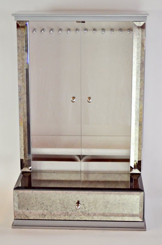 Mirrored Table Top Jewelry Organizer