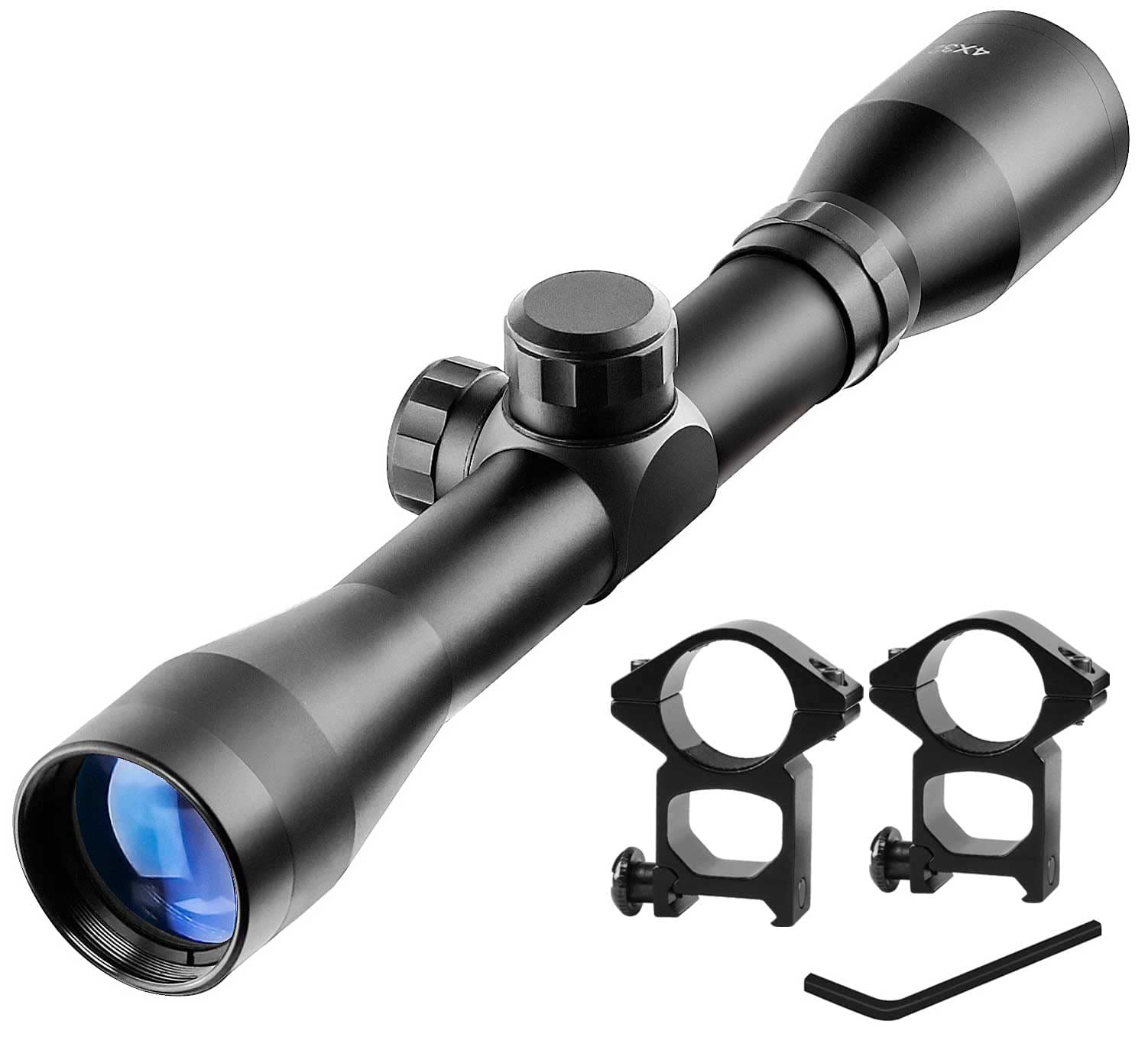 4x32 Compact Rifle Scope Crossbow Scope,Crosshair Optics Hunting Scope with 20mm Free Mounts