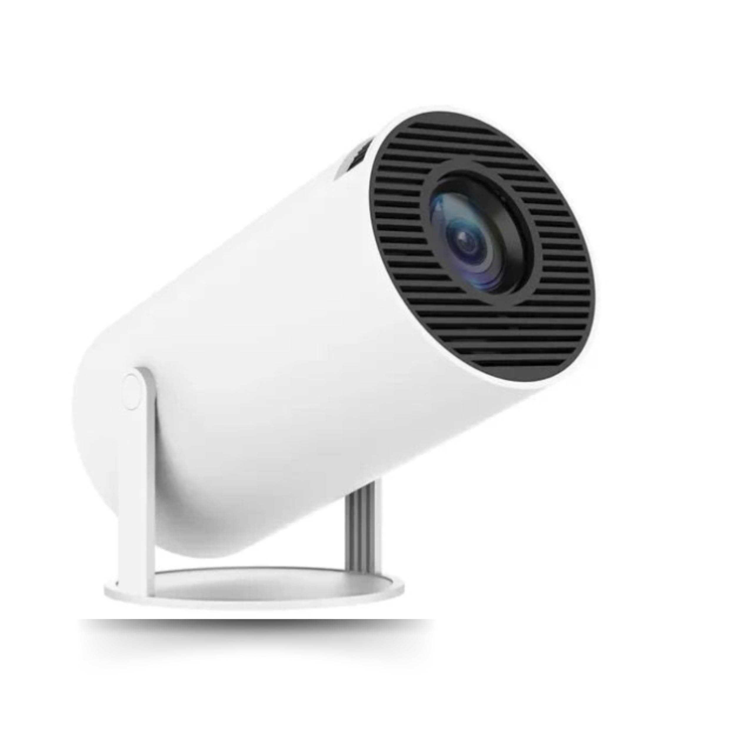 Mini HY300 PRO LED Portable Projector, Auto Keystone Correction,4K/ 280 ANSI Smart Projector with 2.4/5G WiFi, BT 5.0, 130 Inch Screen, 180 Degree Flip, Round Design For Home And Outdoor Video