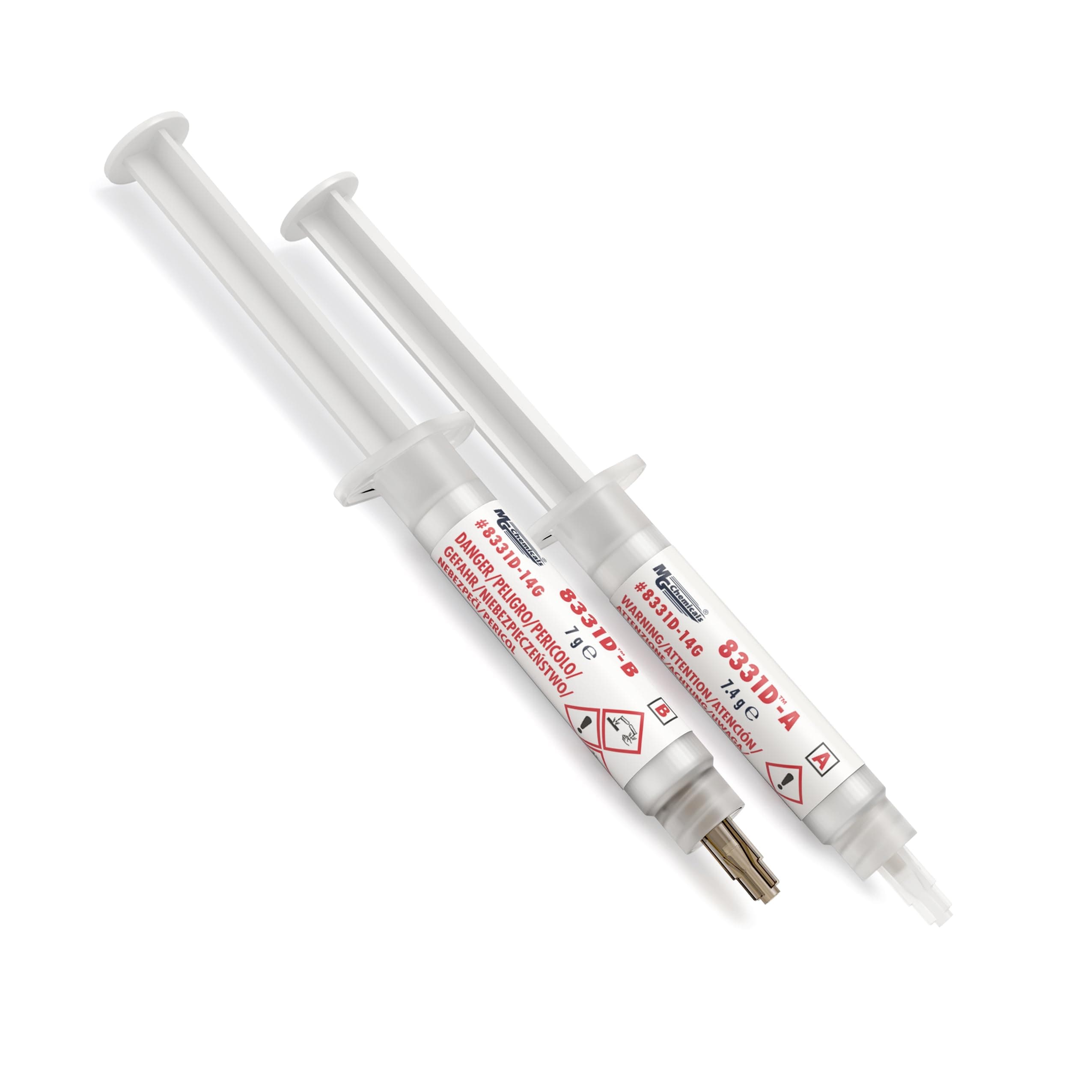 MG Chemicals 8331D Silver Conductive Epoxy Adhesive, High Conductivity, 20 min Working time, 14 Gram Kit (8331D-14G)