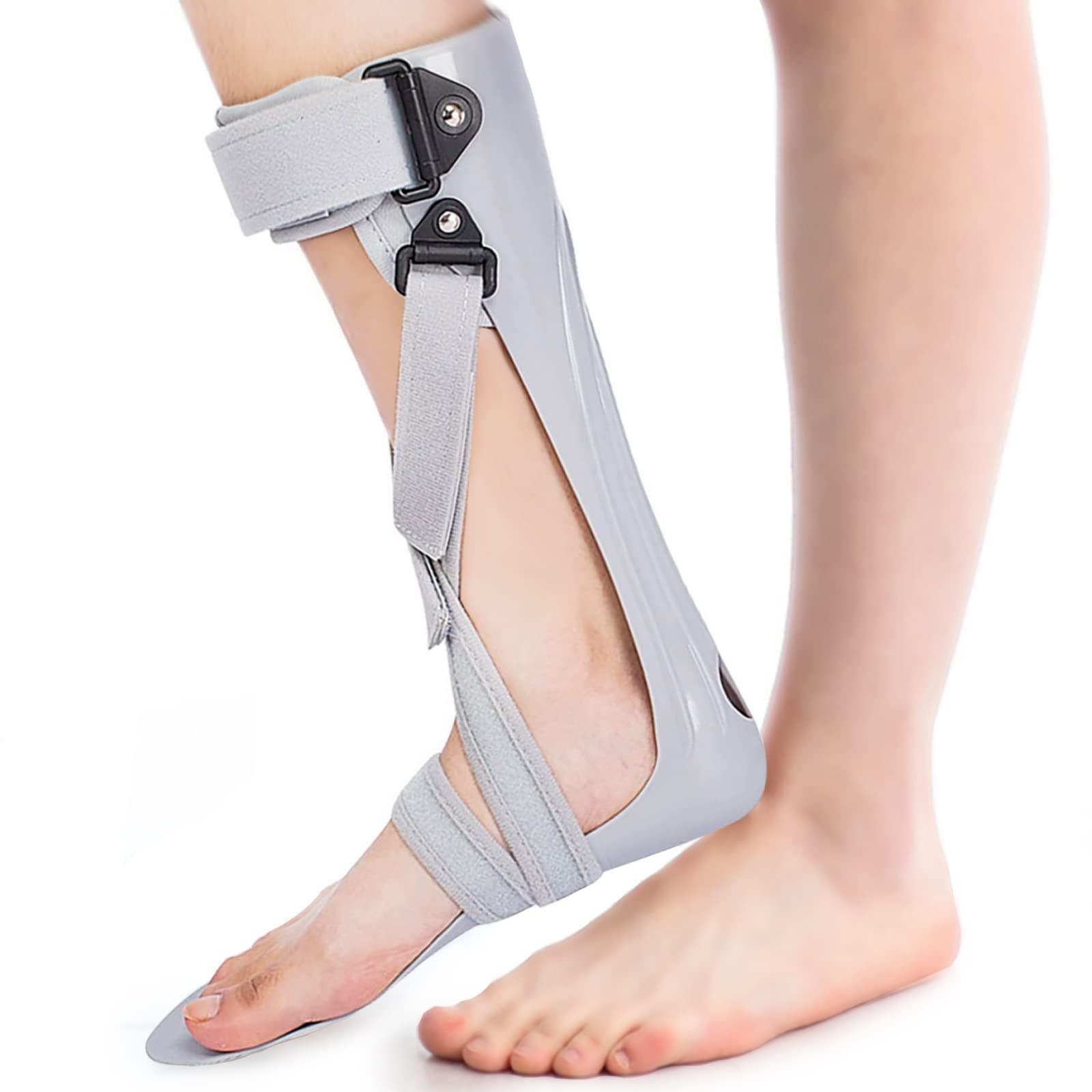 AFO Foot Drop Brace Ankle Foot Orthosis, for Foot Drop, Stroke, Hemiplegia, Tendon and Calf Stretching, Keeping Foot in Straight Right Angle (L, Left)