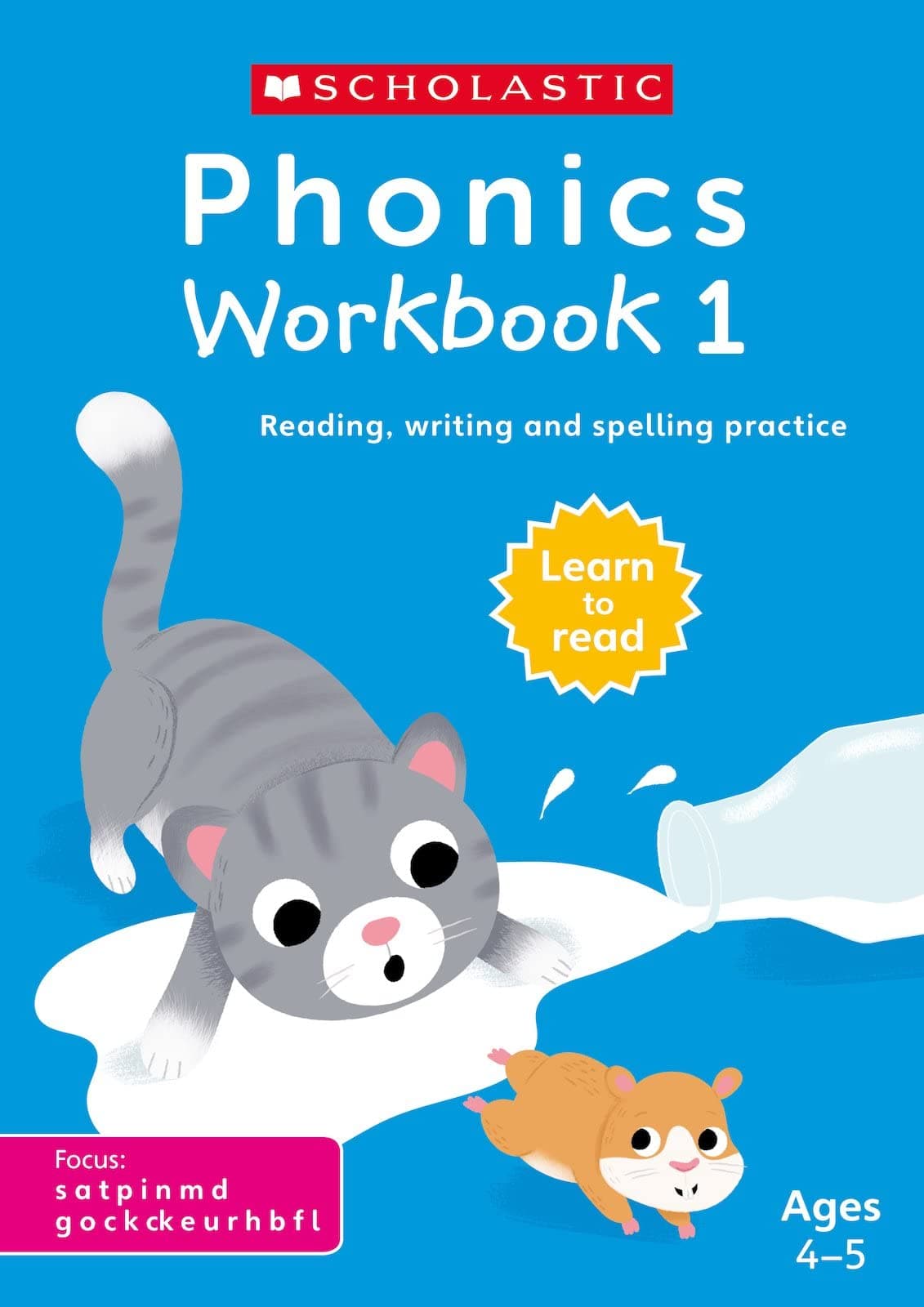 Phonics Workbooks: Book 1 Ages 4-6, exactly matches Little Wandle Letters and Sounds Revised - Phase 2 focus sounds - s a t p i n m d g o c k ck e u r h b f l. (Phonics Workbooks) Paperback – 1 September 2022