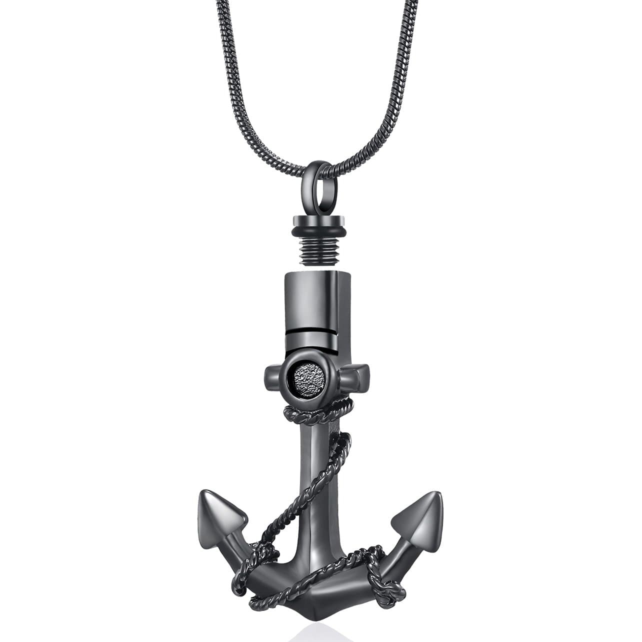 Nautical Anchor Cremation Jewelry Urn Necklace Memorial-Ashes Holder Keepsake