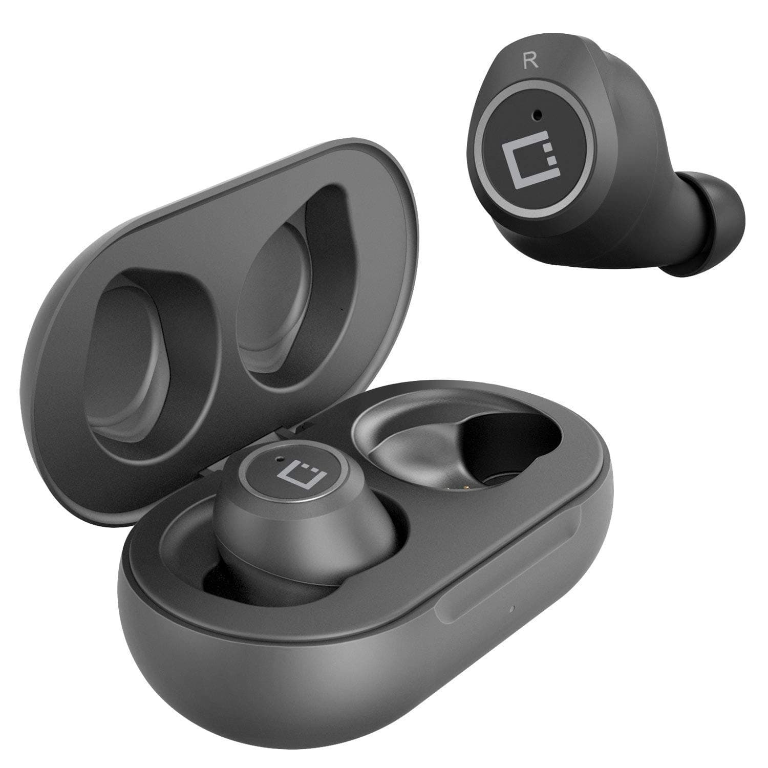 Cellet Wireless V5 Bluetooth Earbuds Works for Gionee Pioneer P2M with Charging case for in Ear Headphones. (V5.0 Black)