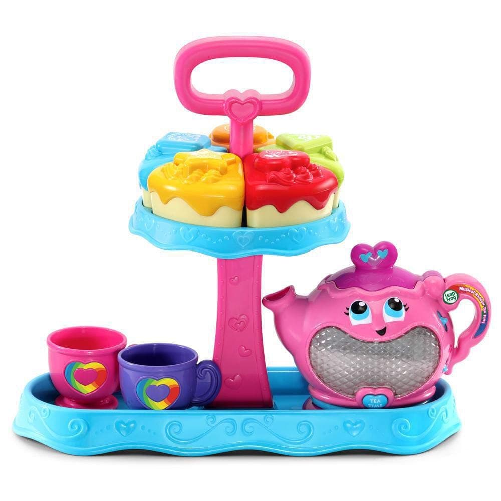 603203 Musical Rainbow Party Learning Toy and Pretend Play Educational Tea Set for Children with Shape Sorter, Lights and Songs, Multi-Colour,115 x 300 x 273 millimeters