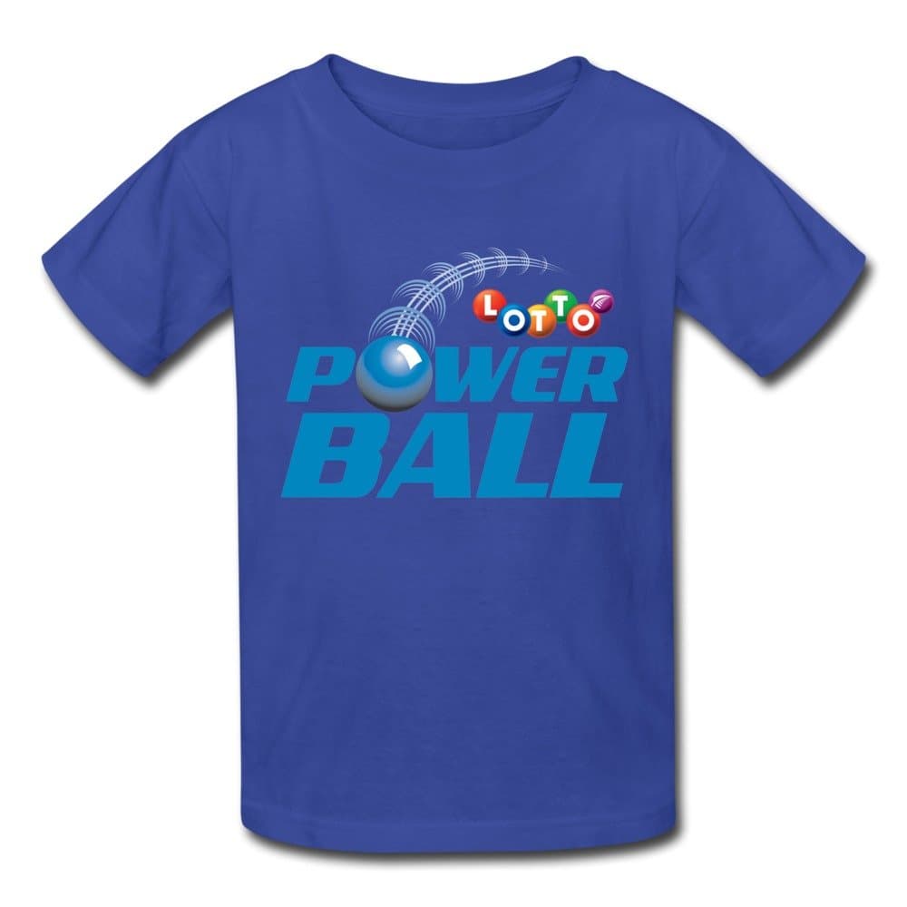 Ninva Youth RoyalBlue] Powerball Kids Boys And Girls Short Sleeves T-Shirt [XL