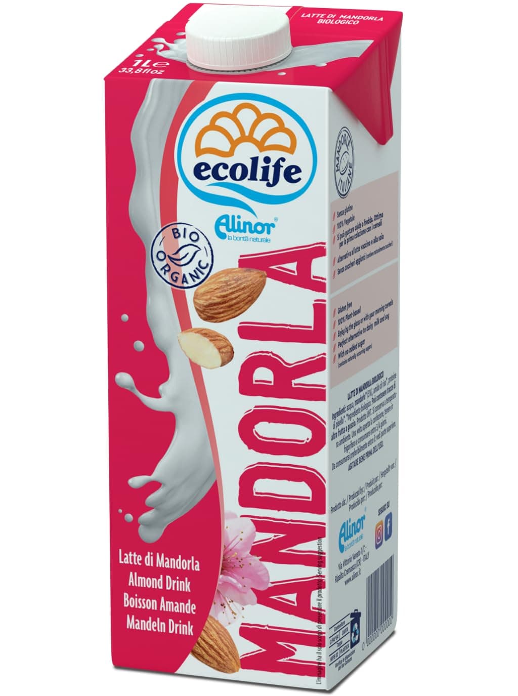 Organic Vegan Almond Milk 1 Liter