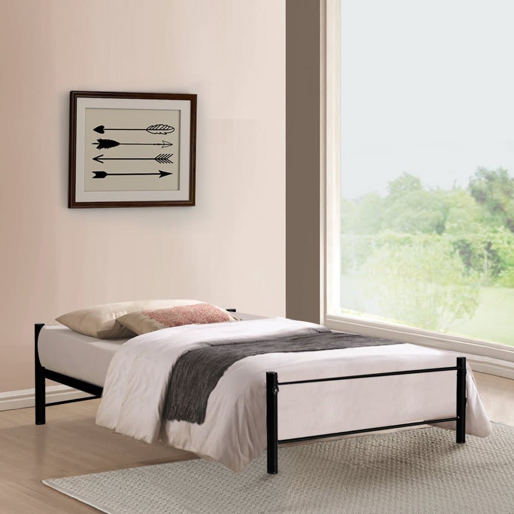 Osaka Single Size Metal Bed | Metallika By FurnitureKraft