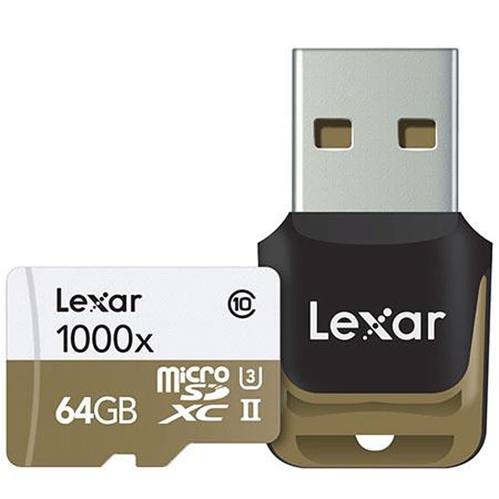 Lexar Professional 1000x 64GB microSDXC UHS-II Card (LSDMI64GCBNA1000A)