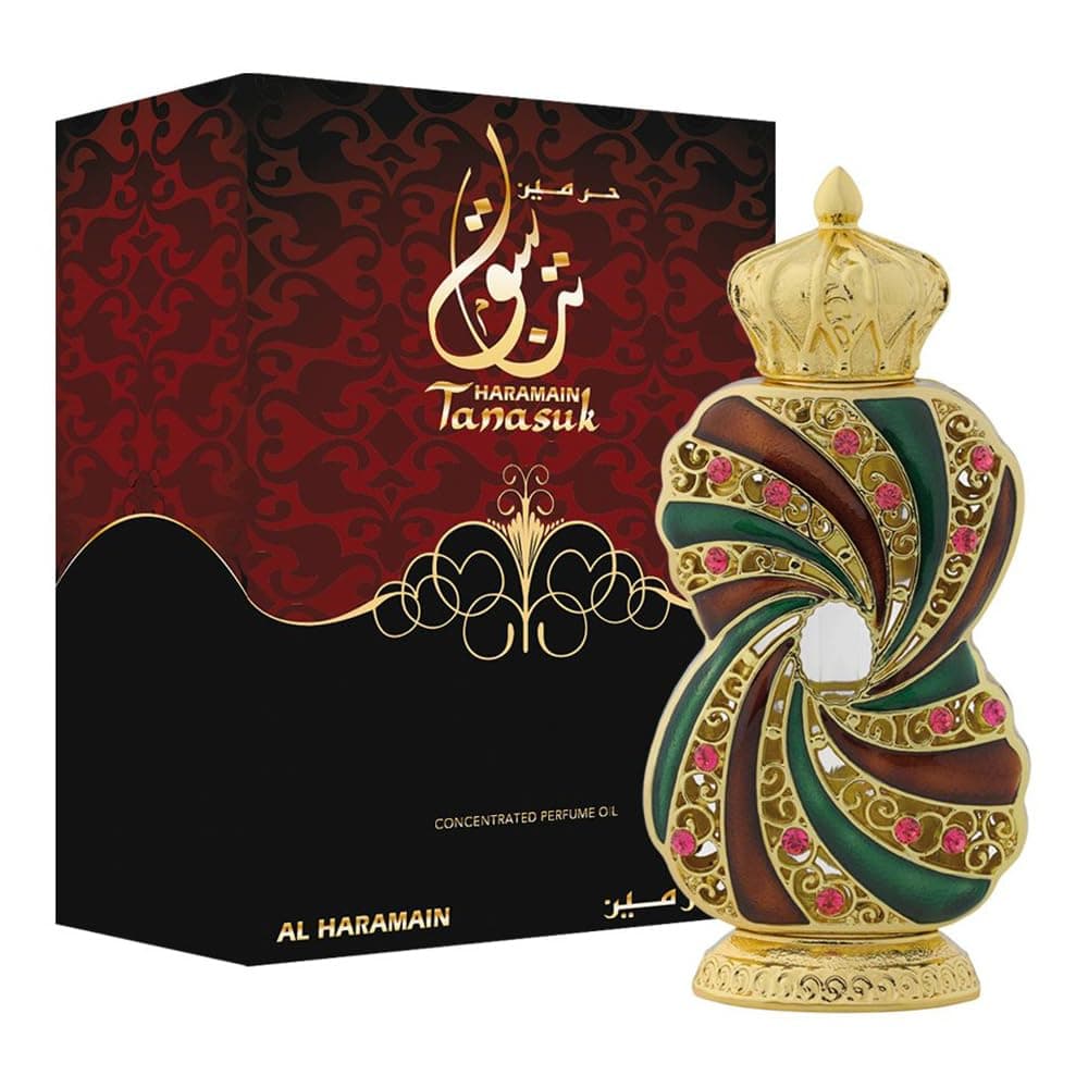 Al Haramain Tanasuk Concentrated Perfume Oil for Unisex, 0.41 Ounce / 12ml