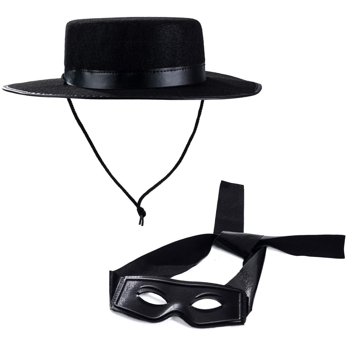 Tigerdoe Zorro Costume Accessories - Black Zorro Hat and Mask - One Size, Adults