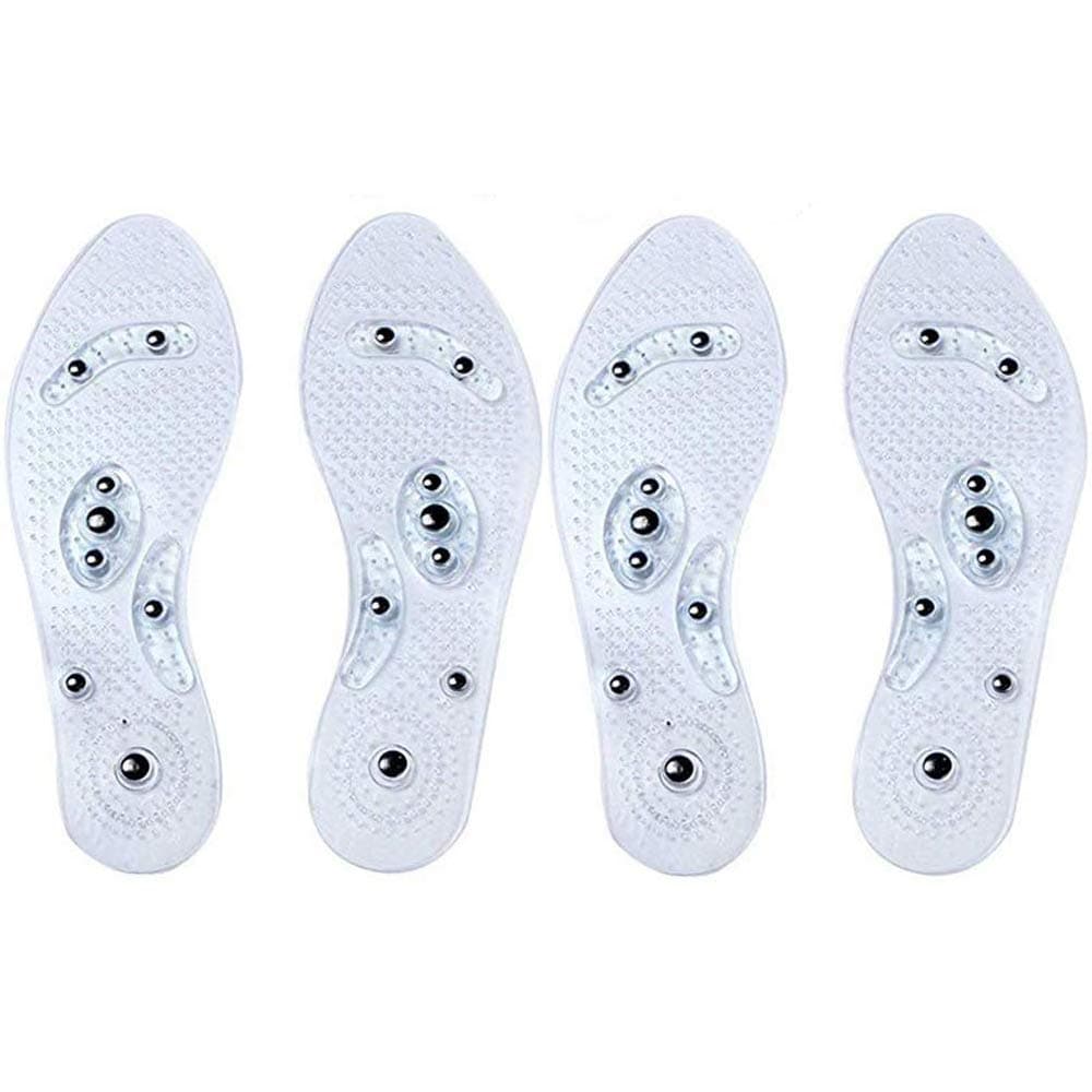 Acupressure Massage Foot Therapy Reflexology Pain Relief Shoe Insoles,Washable and CutableOne Size Fits All Men and Women