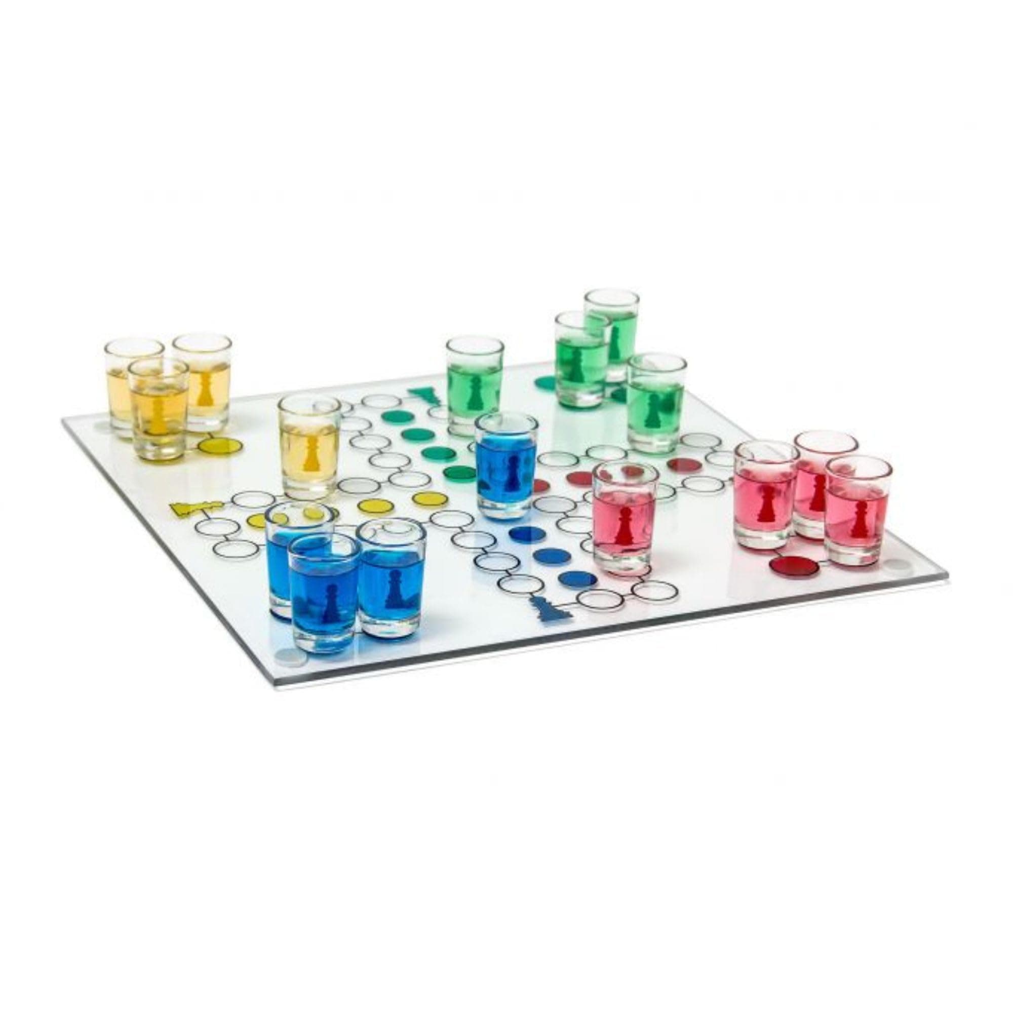 OOTB 79/3943 Ludo Drinking Game with 16 Glasses/2 Dices