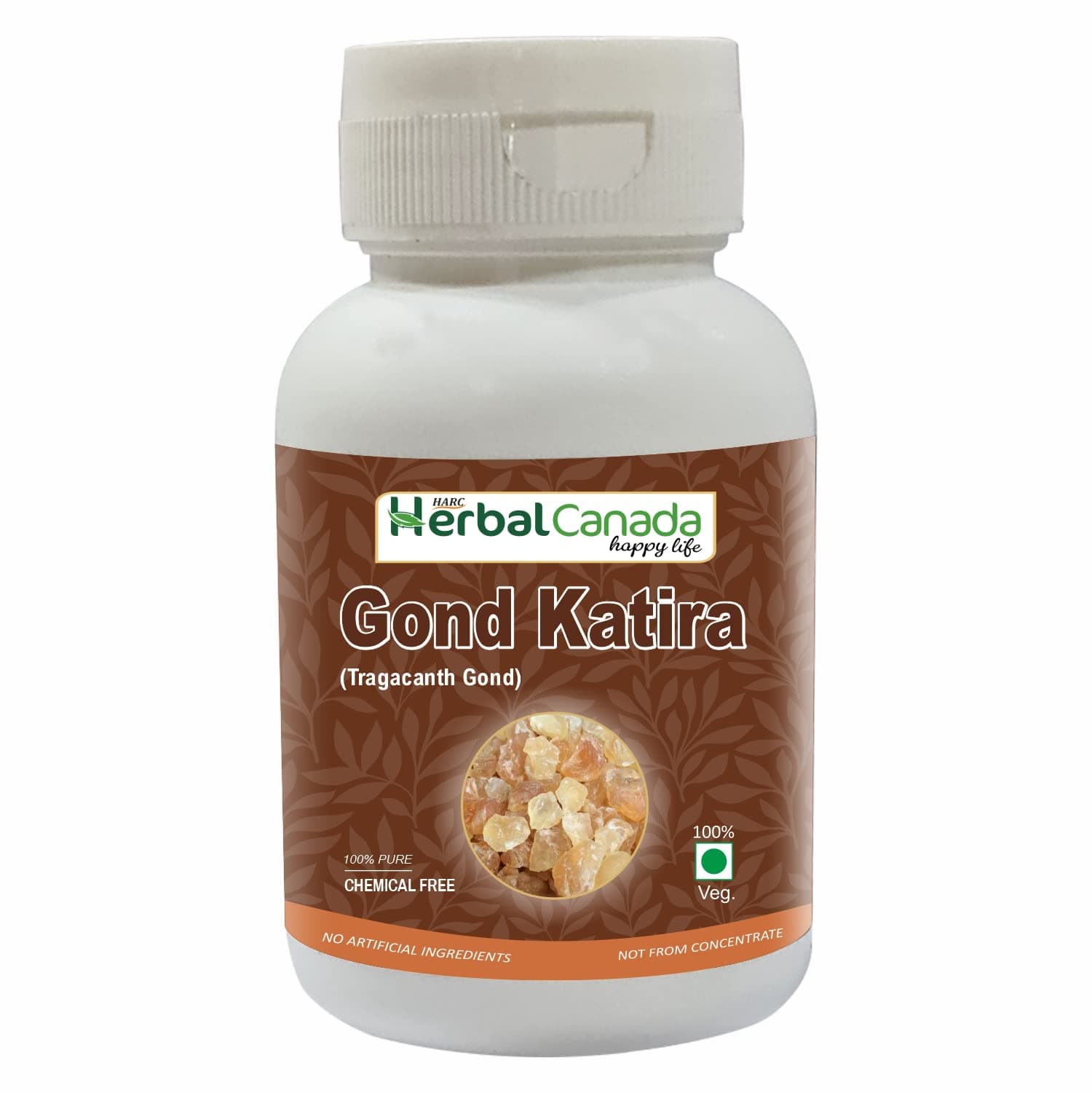 Harc Herbal Canada gond Katira | 100% Organic & Ayurvedic | 60G (Pack of 3)