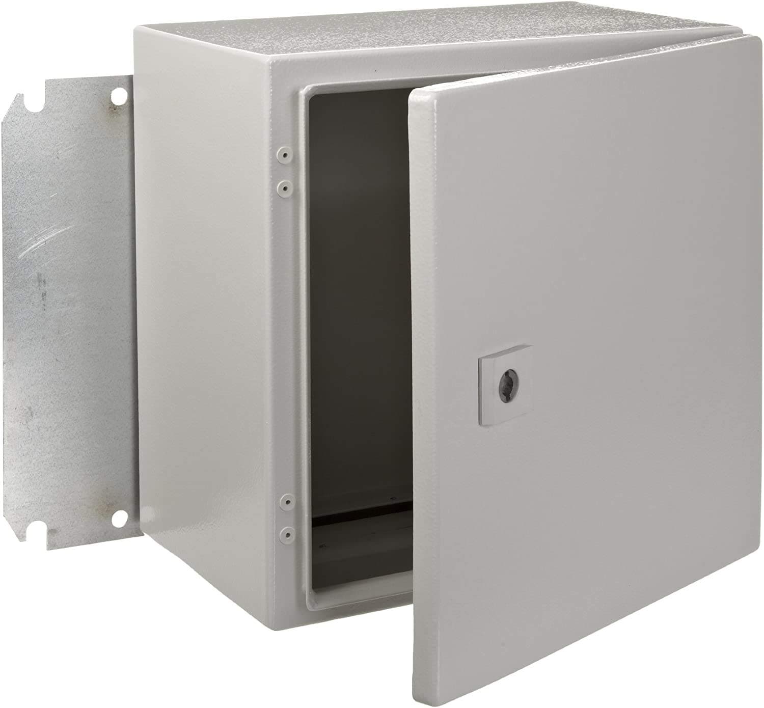 RITTAL1033500 Light Grey 16 Gauge Steel AE Single Door Wallmount Enclosure, 11-13/16" Width x 11-13/16" Height x 8-17/64" Depth