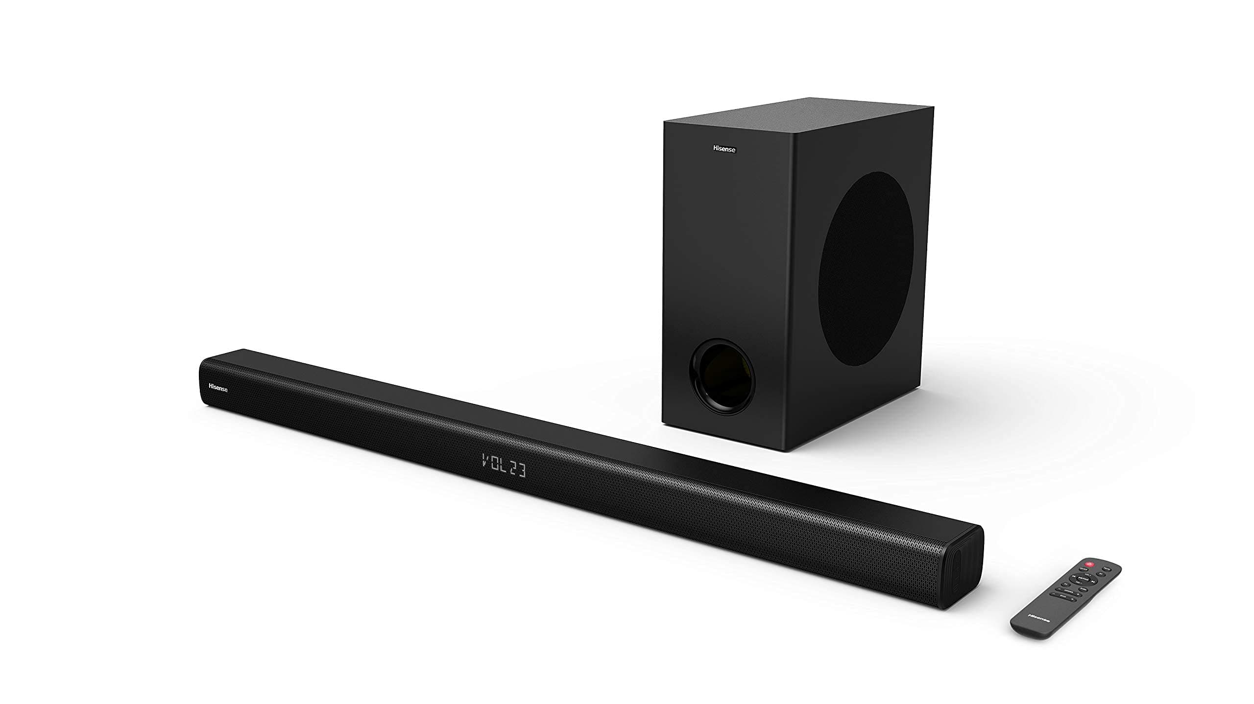 Hisense 2.1 Channel Sound Bar Home Theater System with Wireless Subwoofer and Bluetooth (Model HS218) (Renewed)_AB