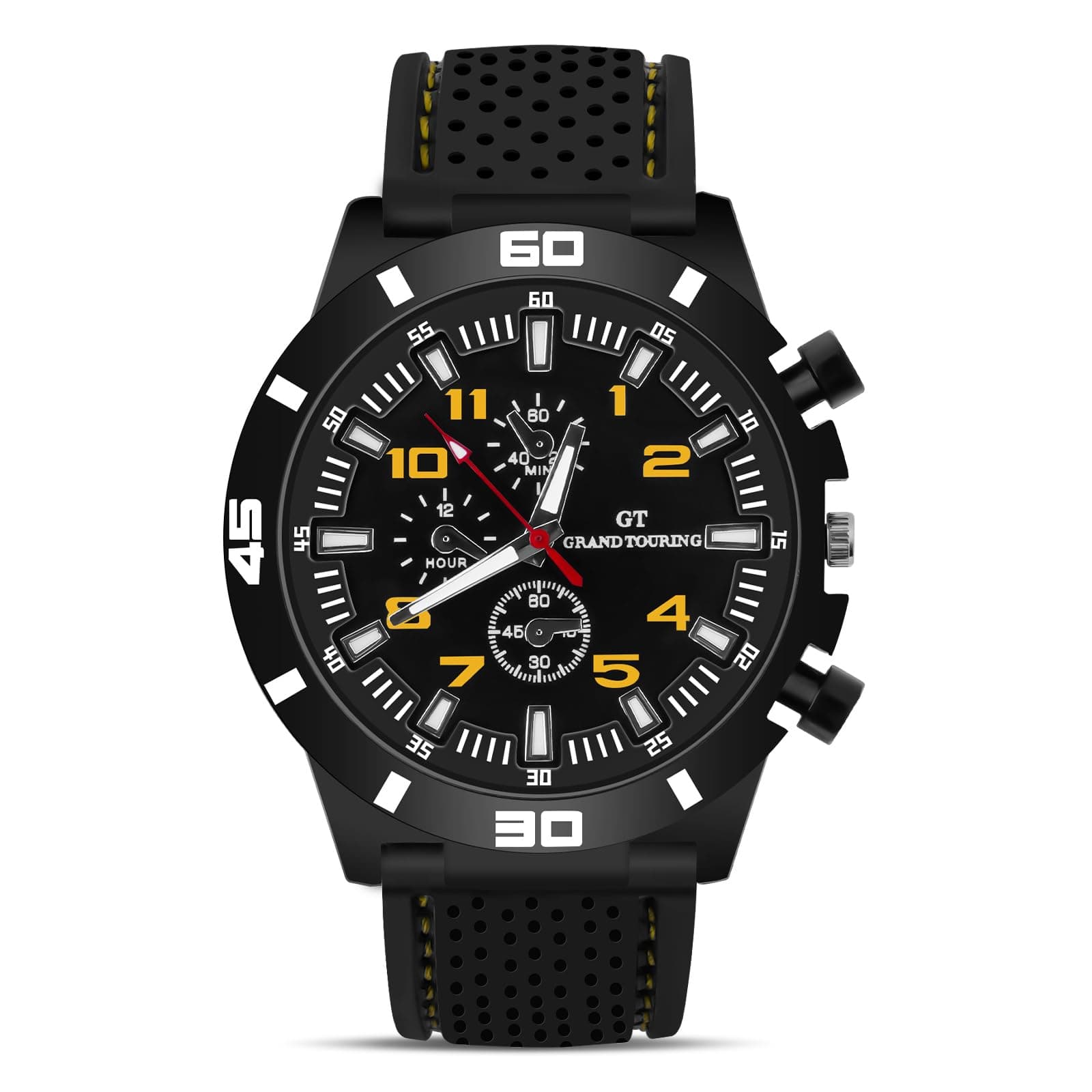 Mens Watches, 50MM Silicone Watch, Analog Quartz Gents Watch, Outdoor Sport Casual Fashion Men's Wrist Watches Elegant Gift for Men