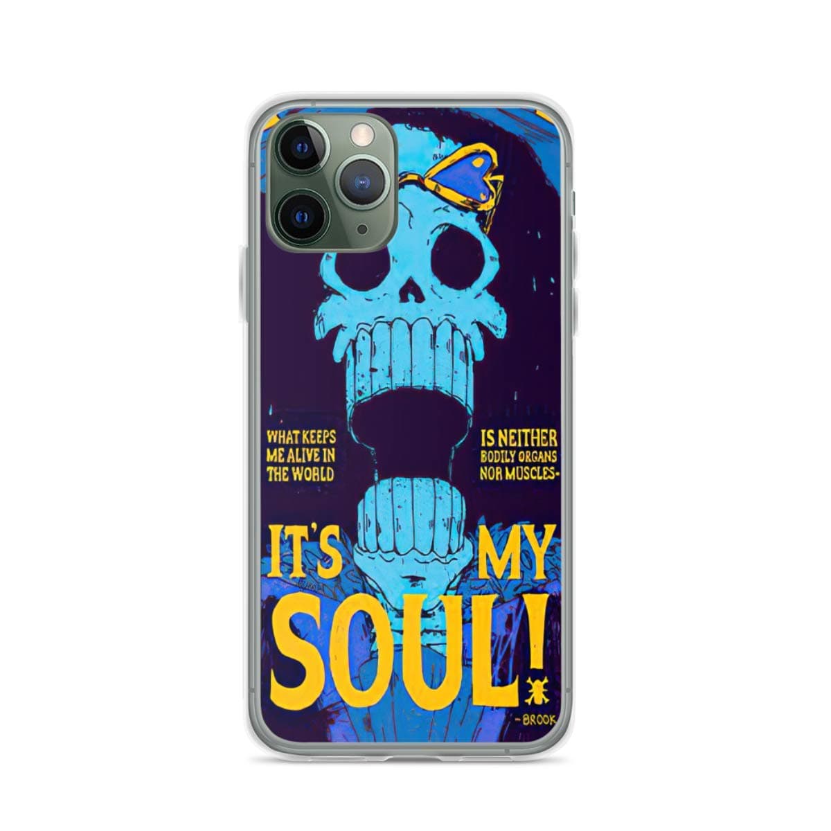 Phone Case OP One Piece Brook Soul King Music Compatible with iPhone 6 6s 7 8 X XS XR 11 Pro Max SE 2020 Samsung Galaxy Absorption Anti