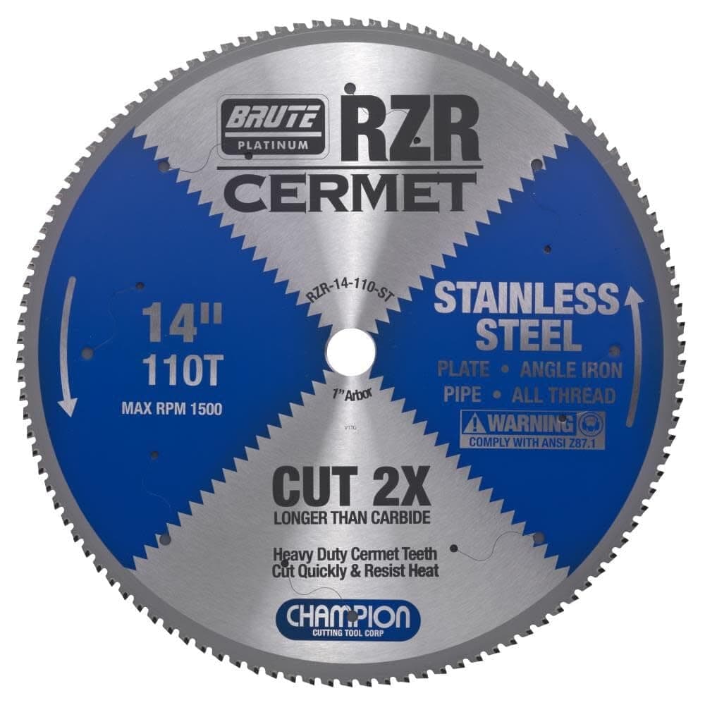 Cutting Tool Corp Circular Saw Blade 114", 110T (RZR-14-110-ST)-Cut Stainless