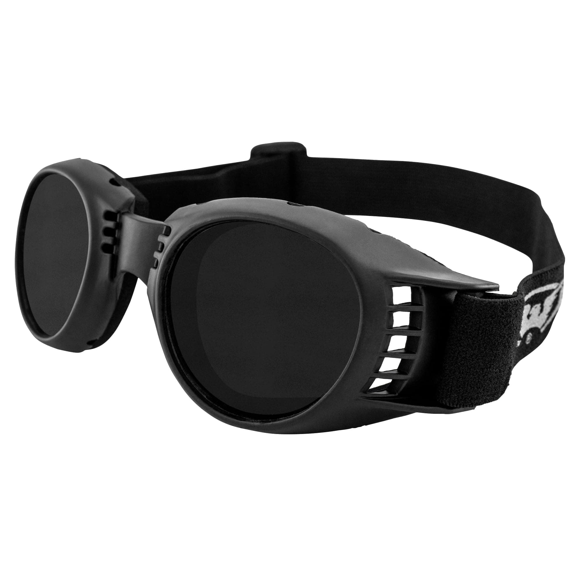 Global Vision Paragon Motorcycle Goggles for Men & Women Black Frame/Super Dark Lens